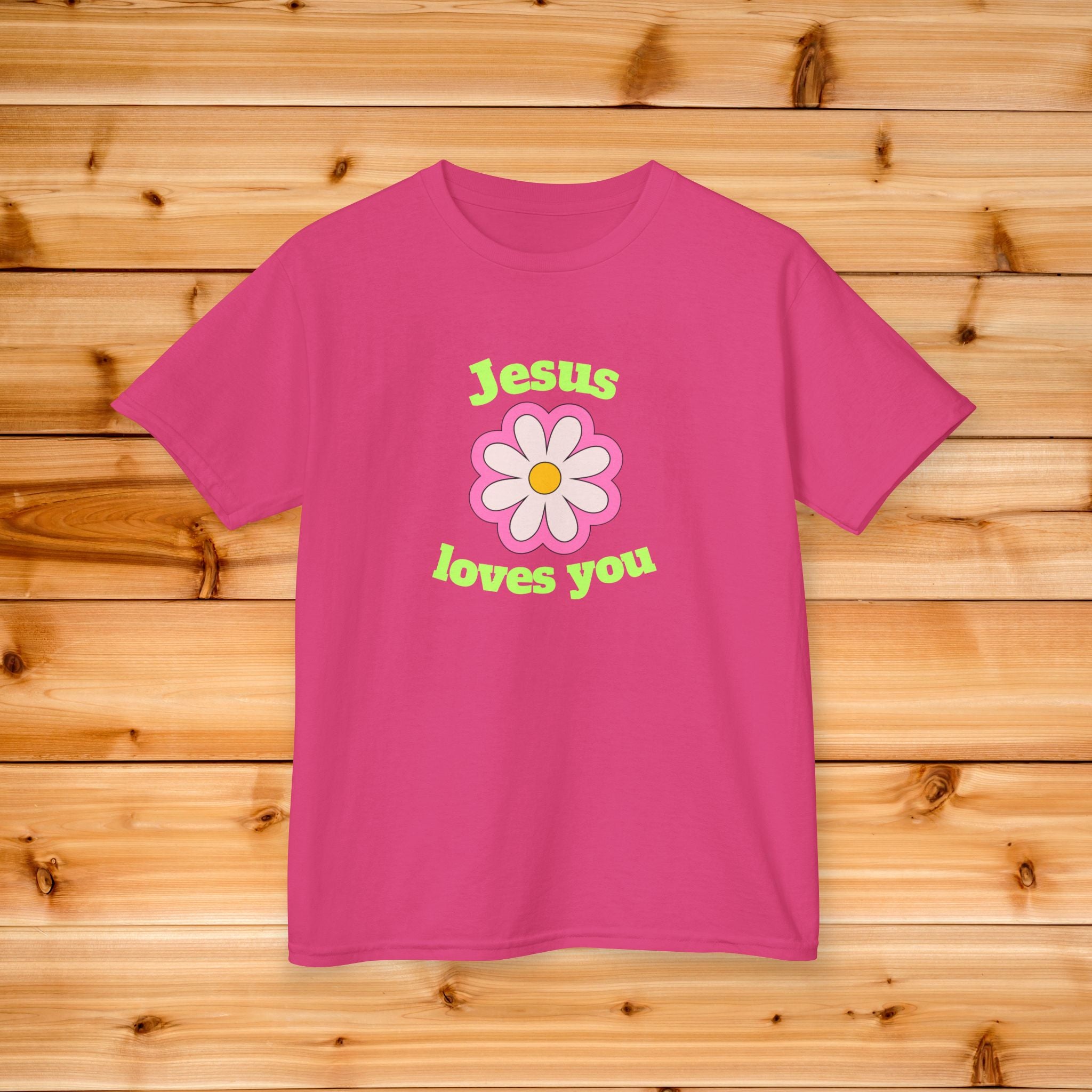 Jesus Loves You flower kids t-shirt | Christian children tee, pastel floral