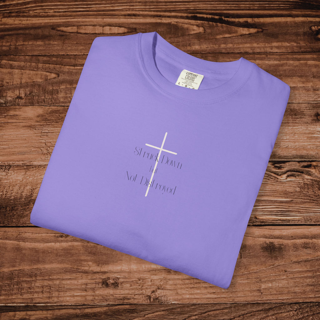 Adult T-shirt | Struck down but not destroyed Cross