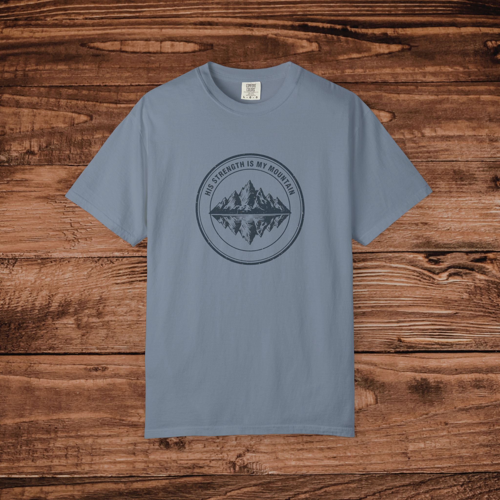 Mountain Reflection emblem T-Shirt Wilderness outdoor nature tee