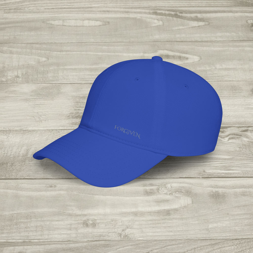 Embroidered Forgiven Hat, Christian Aesthetic Baseball Cap, Minimalist Faith Hat, Religious Streetwear Headwear, Embroidered Cross Cap