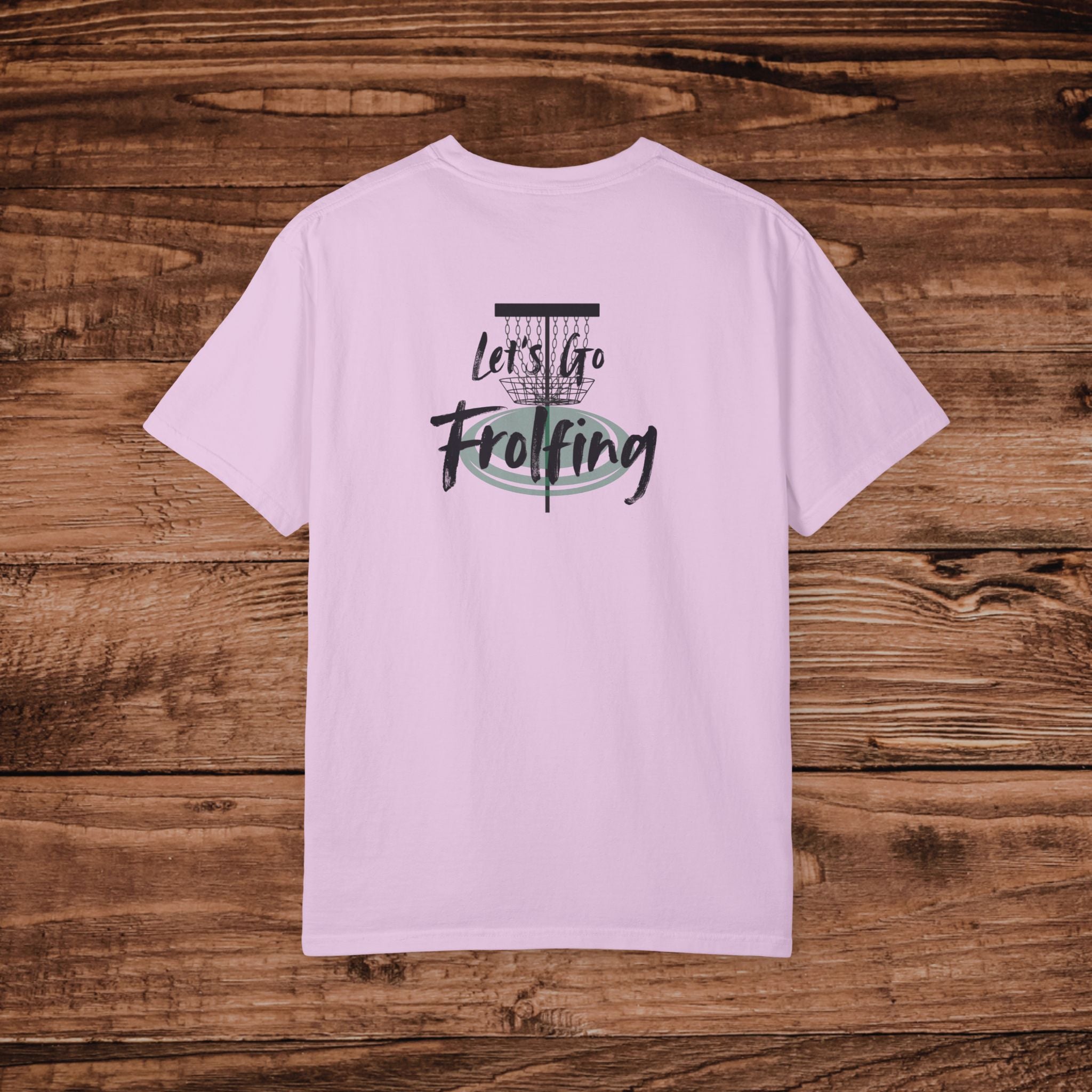 Frolfing Frisbee Golf T-Shirt, Dual Graphic Disc Golf Graphic Tee, Lets Go Frolfing, Frolf Gift, Disc Golfer Apparel, Outdoor Sports