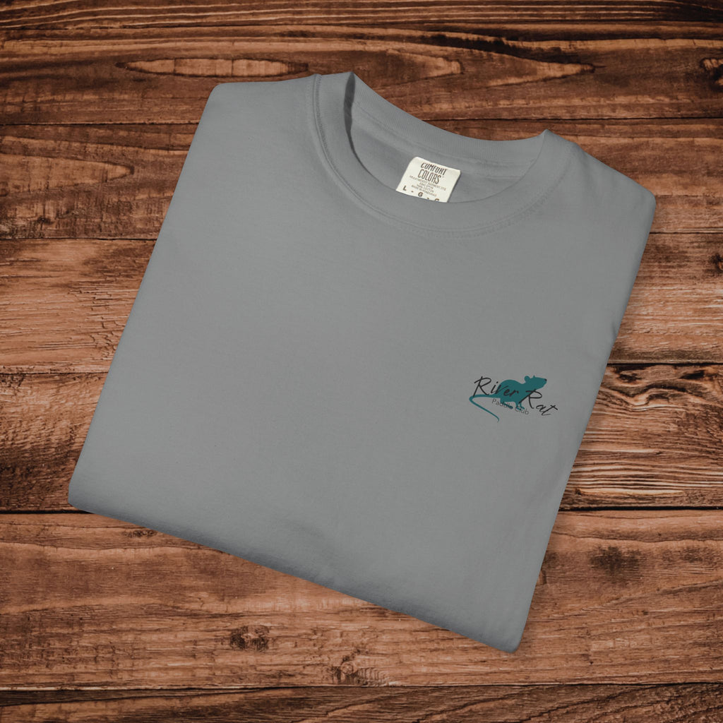 River Rat Paddle Club T-Shirt | Dual Graphics, Outdoor Kayak Paddle Board Apparel