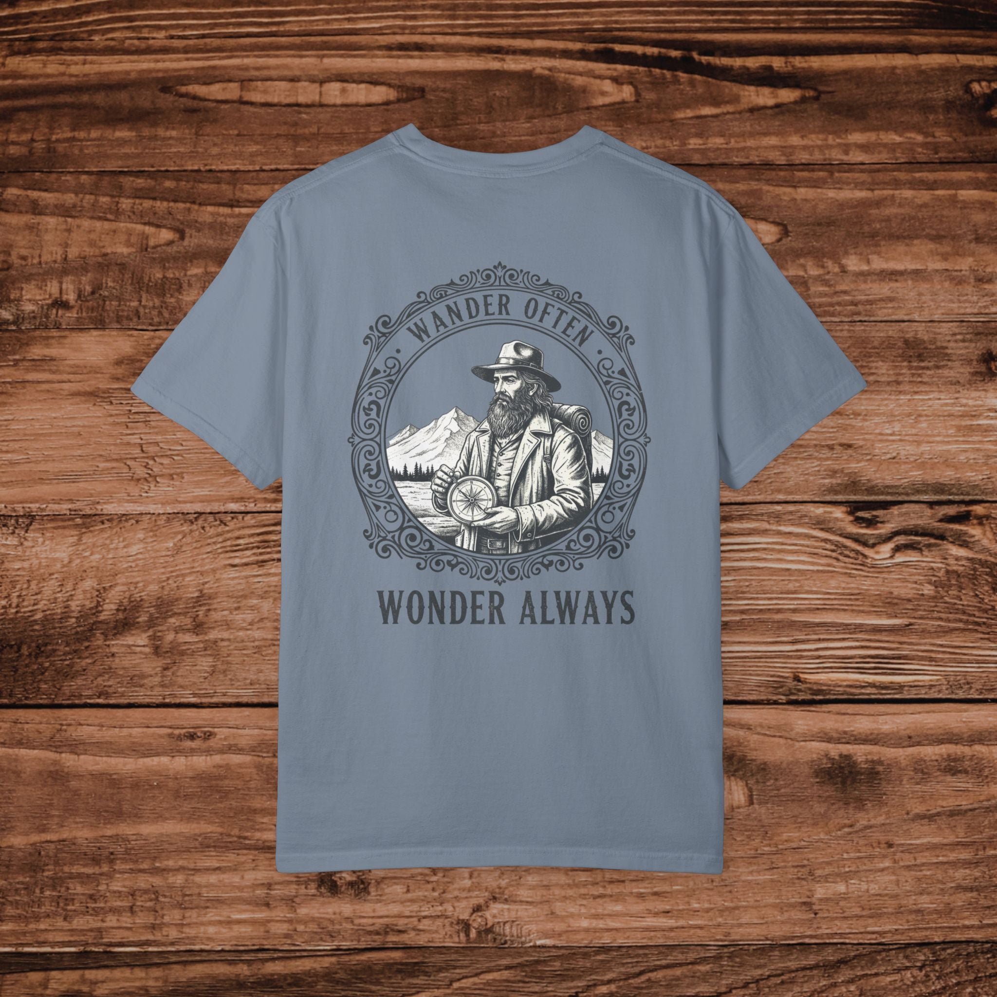 Wander Often Wander Always T-shirt | Explorer Compass Illustration