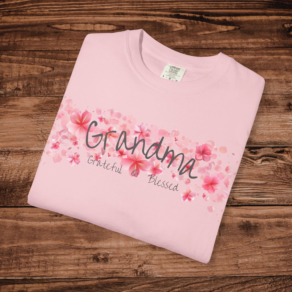 Grandma floral T-Shirt | pink cherry blossom