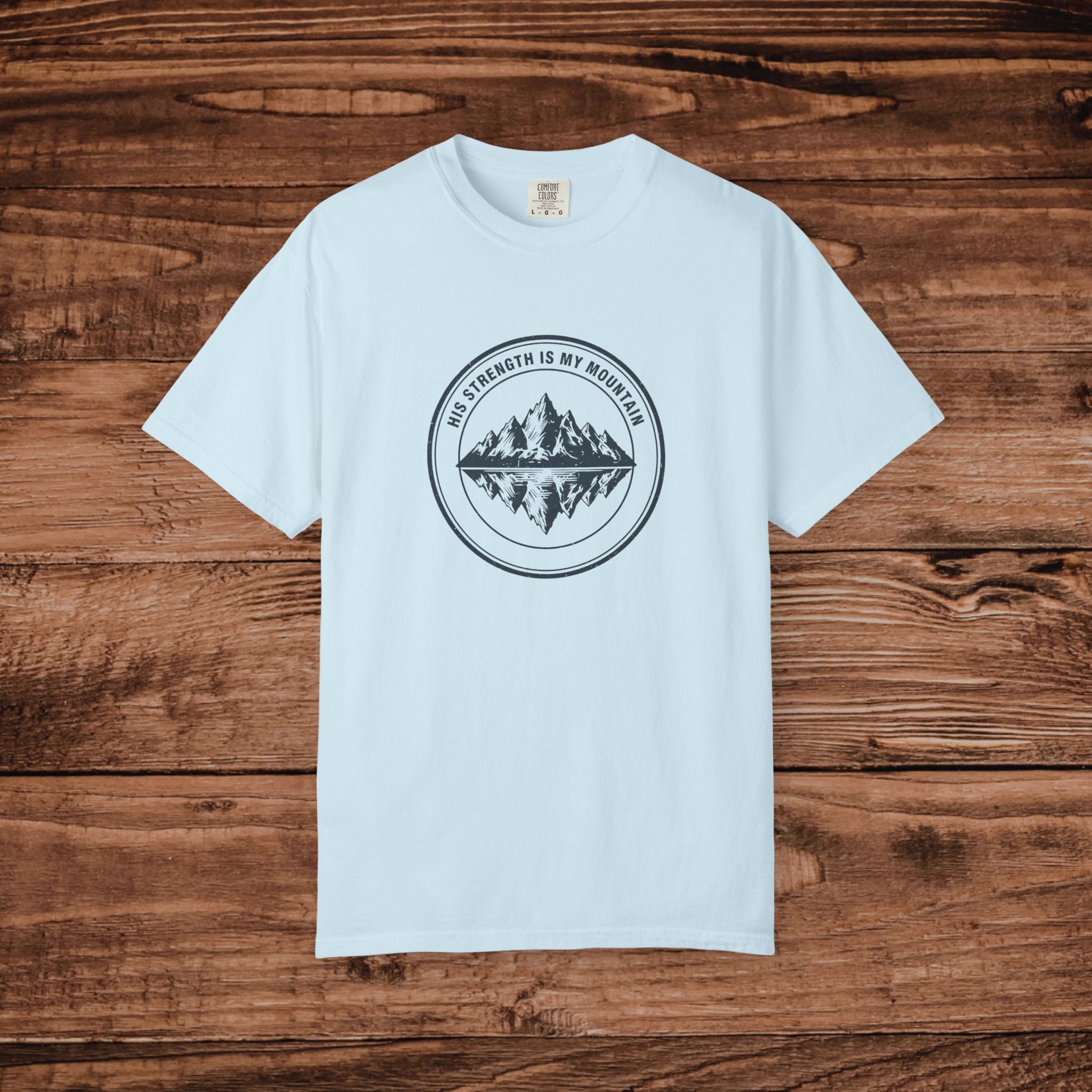Mountain Reflection emblem T-Shirt Wilderness outdoor nature tee