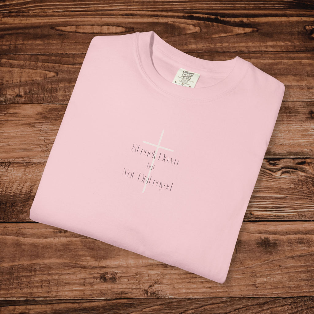 Adult T-shirt | Struck down but not destroyed Cross