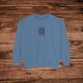 GOD DOG vertical script floral sweatshirt | spiritual pet lover design