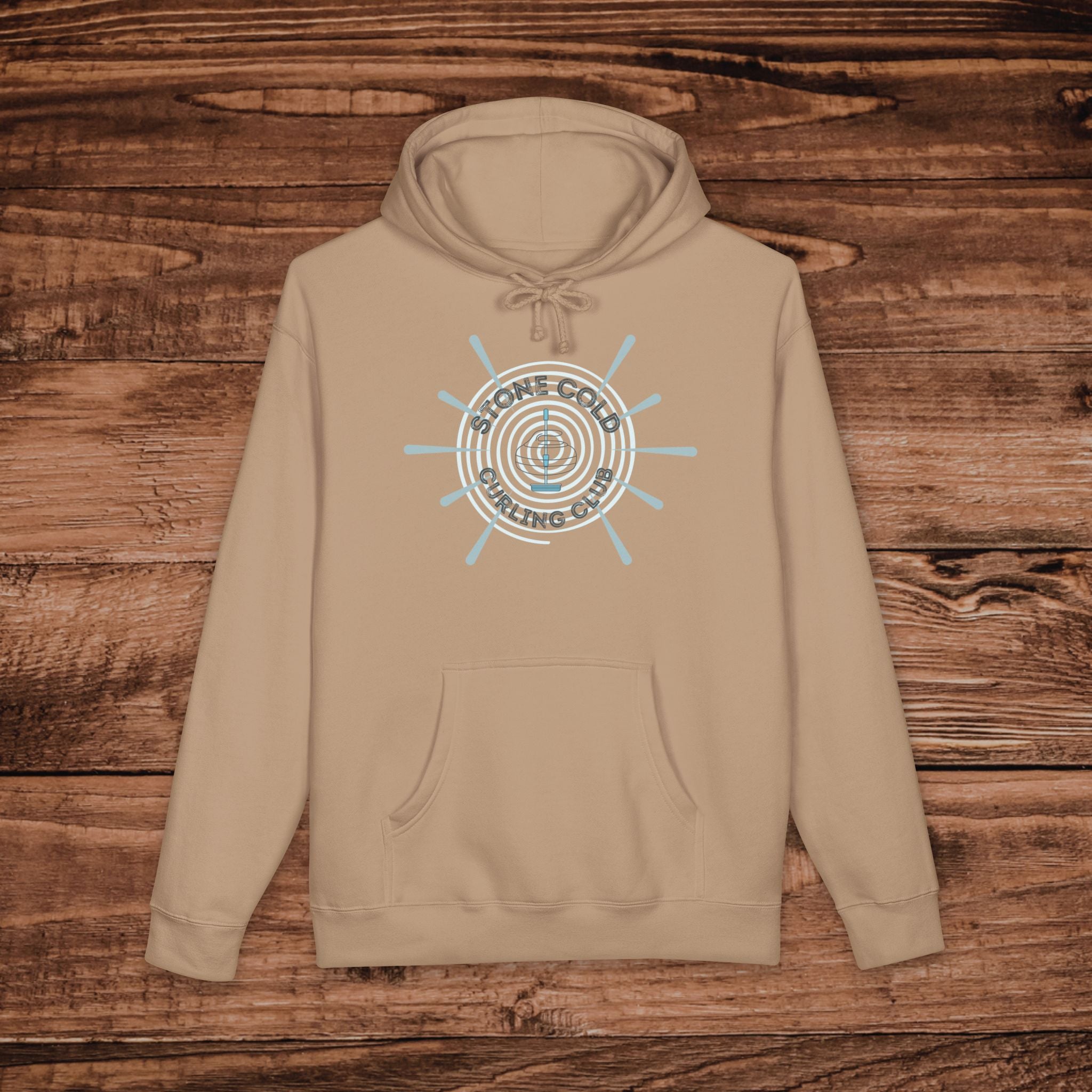Stone Cold Curling Club Hoodie, Curling Stone Sweatshirt, Minimalist Curling Sweatshirt, Curler Hoodie, Aesthetic Curling Pullover