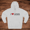 I Love Jesus Hoodie, Christian Pullover, Aesthetic Faith Sweatshirt, Jesus Shirt, Religious Gift, Oversized Christian Streetwear