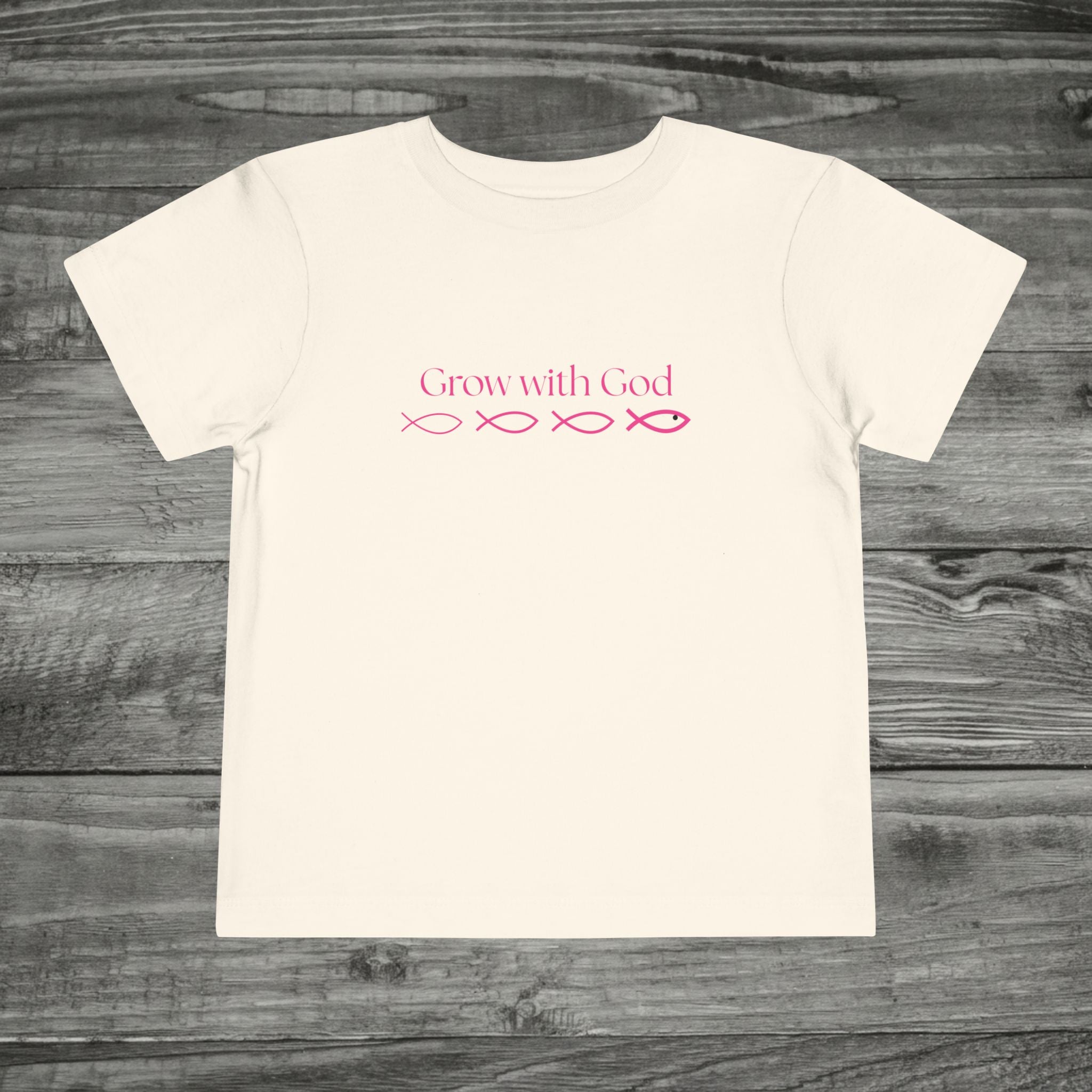 Toddler Grow with God Tee, Toddler Christian Tshirt, Sunday School Outfit, Cute Jesus tshirt for Boys and Girls