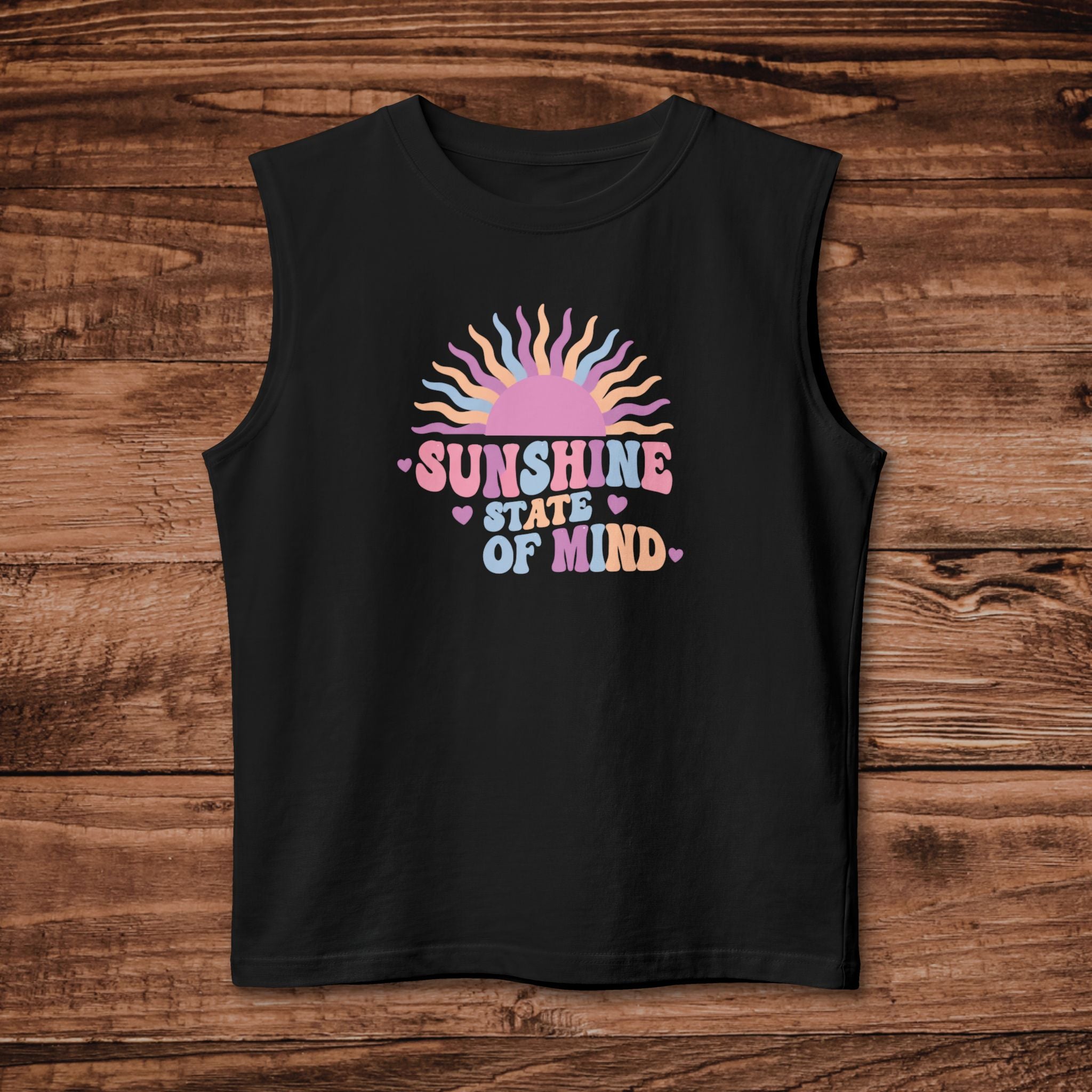 Sunshine State of Mind Tank | Pastel Sun Graphic