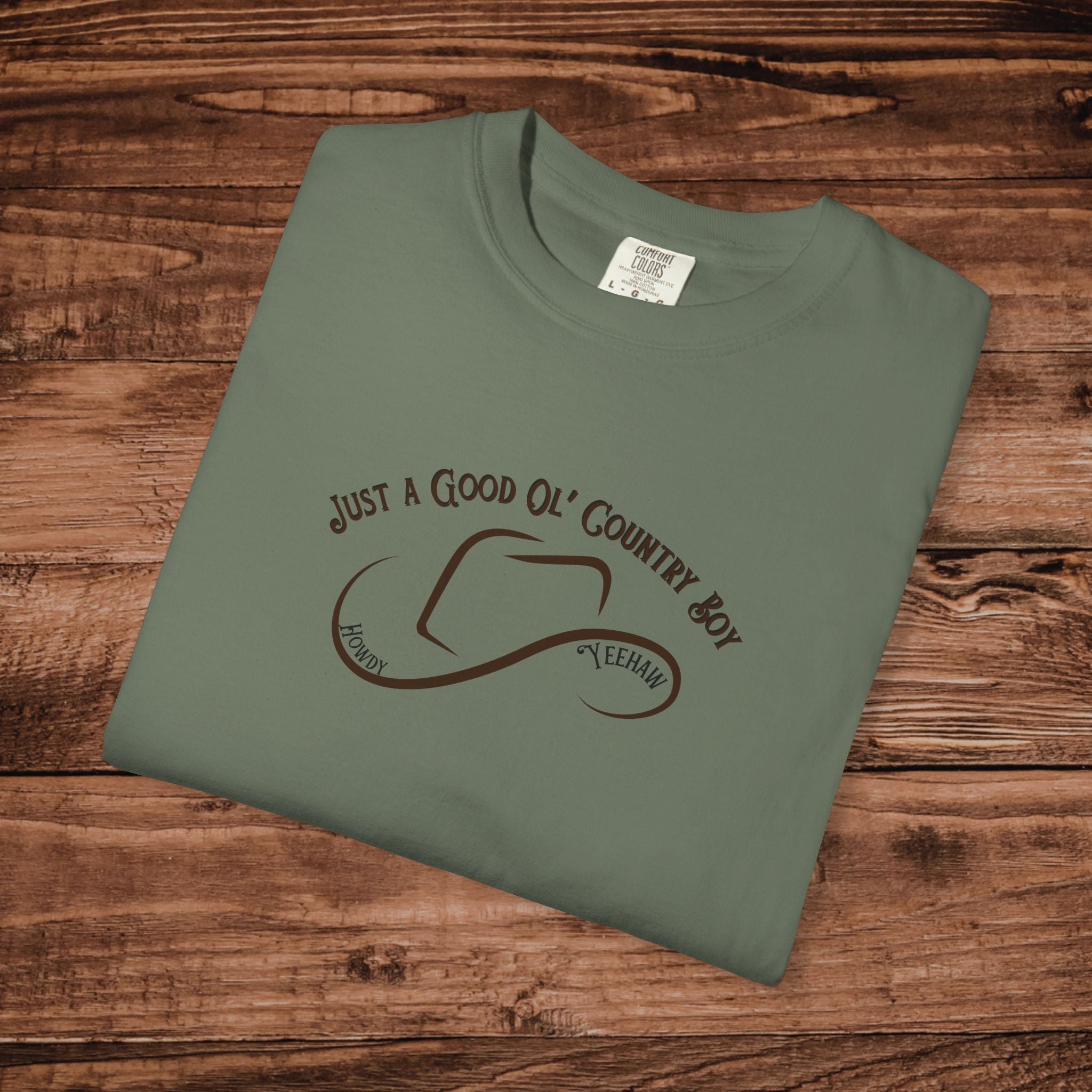 Good Ol Country Boy T-Shirt, Vintage Cowboy Graphic Tee, Retro Southern Farm Shirt, Gift for Country Music Fan, Comfort Colors Tee