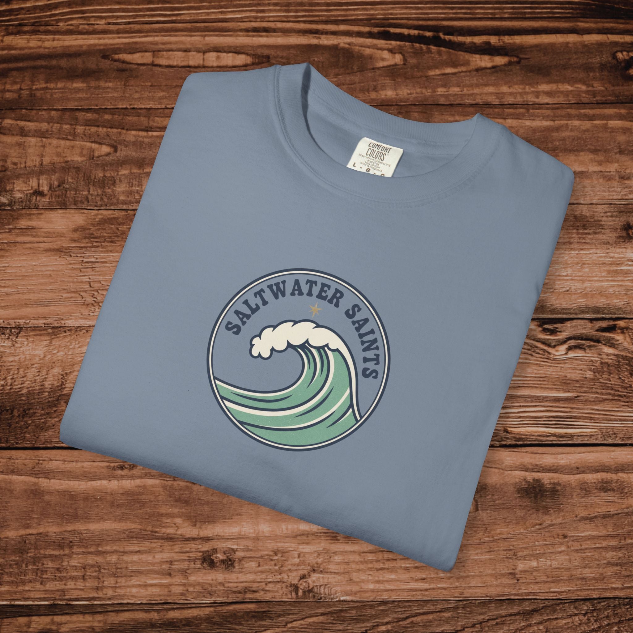 Saltwater Salts Wave Logo T-Shirt | Surf Ocean Graphic Tee