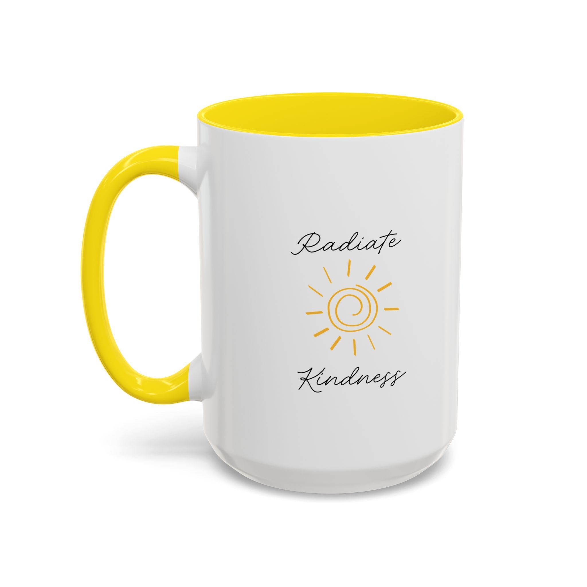 Radiate Happiness Sun Accent Coffee Mug