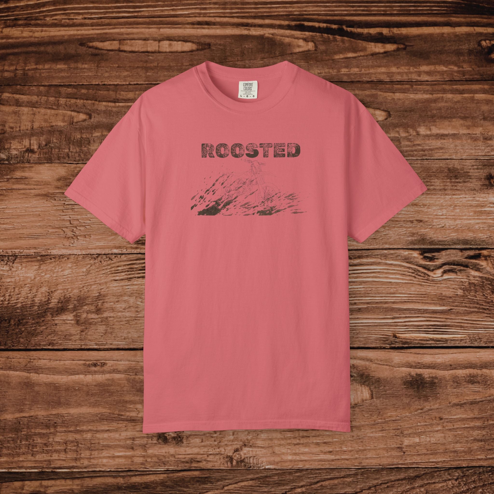 Dirt Bike T-Shirt Comfort Colors 1717, Vintage Motocross Graphic Tee, Retro Enduro Racing Shirt, Moto Life Gift, Roosted Off Road Apparel
