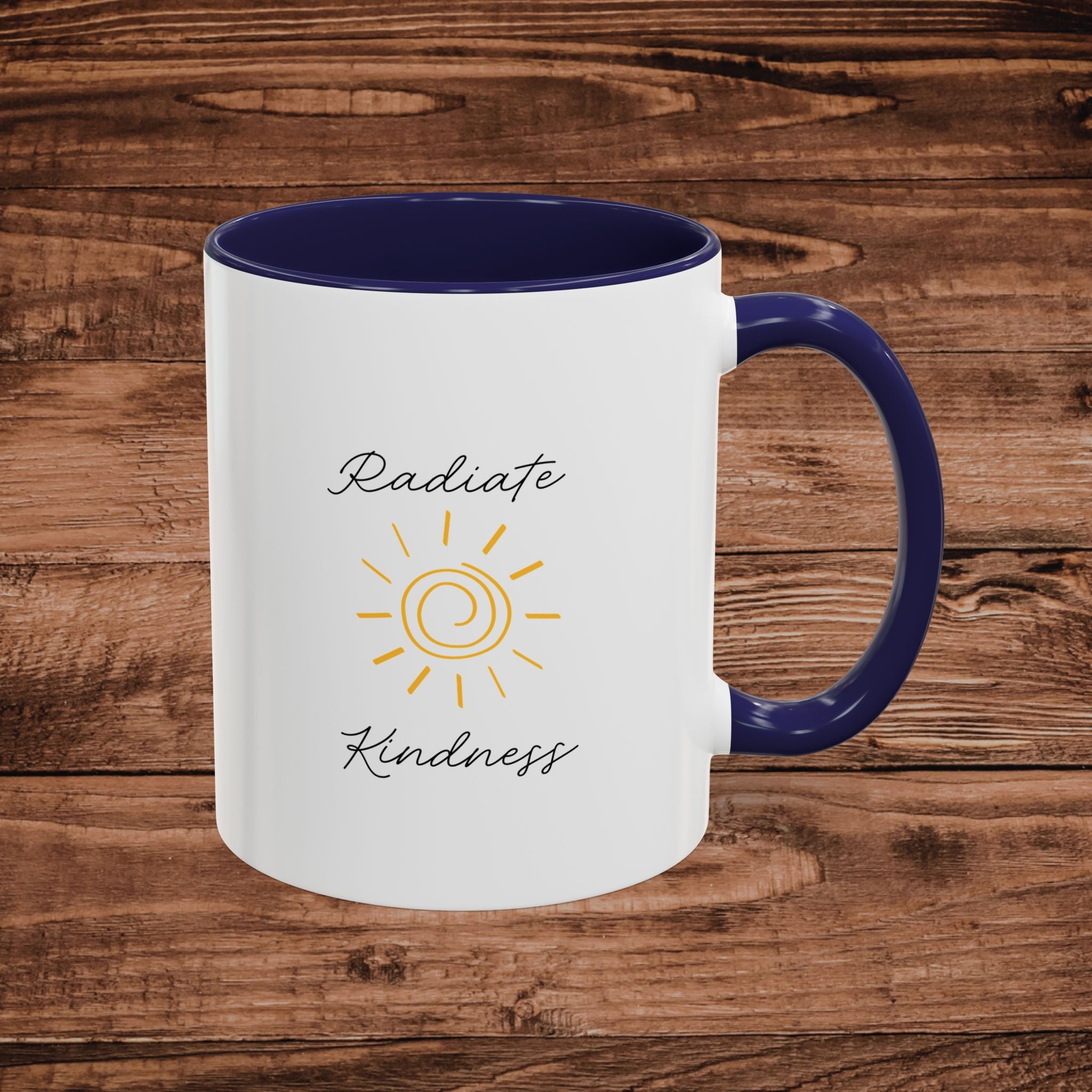 Radiate Happiness Sun Accent Coffee Mug