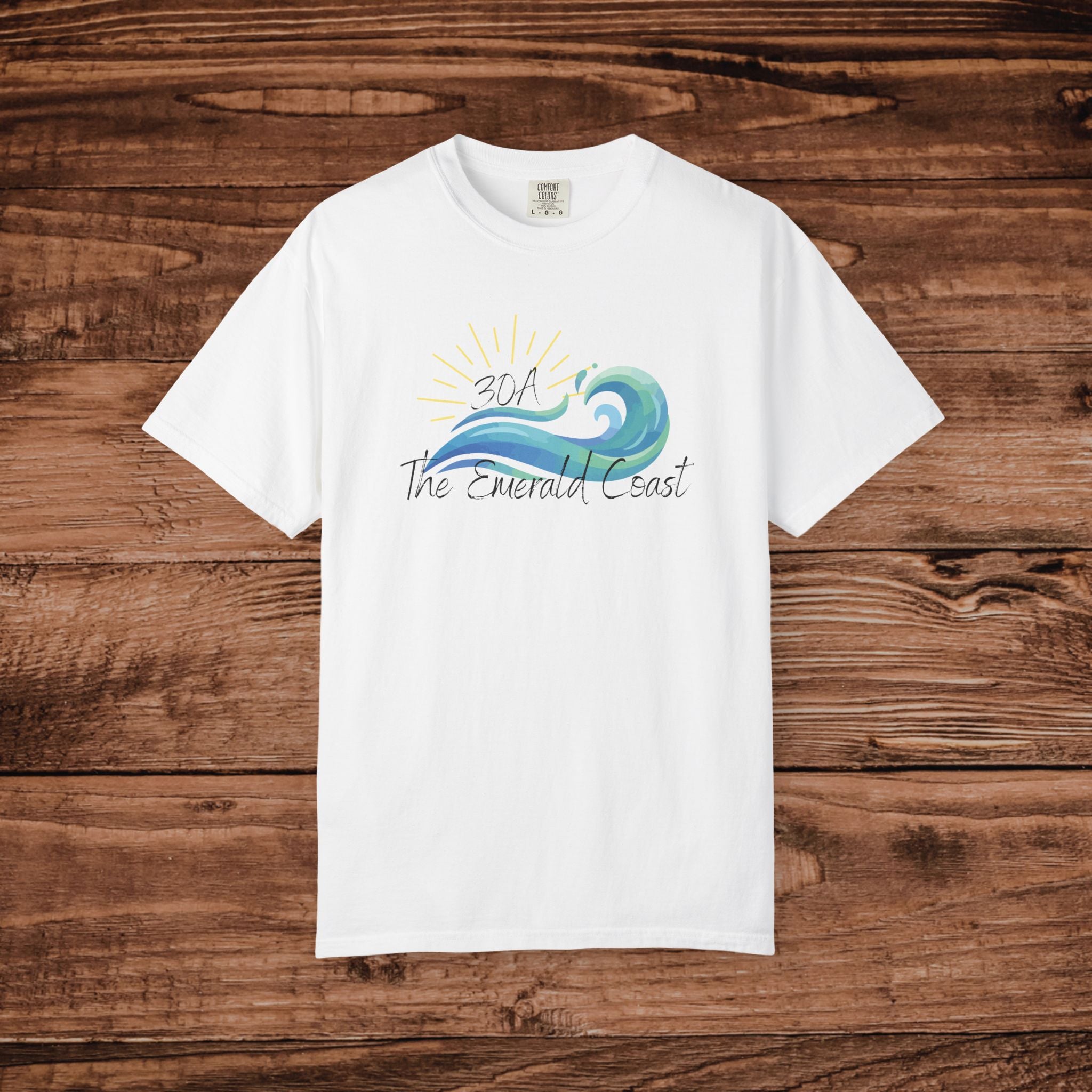 30A Emerald Coast T-shirt, Florida Beach Graphic Tee, Coastal Aesthetic Shirt, Seaside Florida Souvenir, Comfort Colors Summer Vacation Top