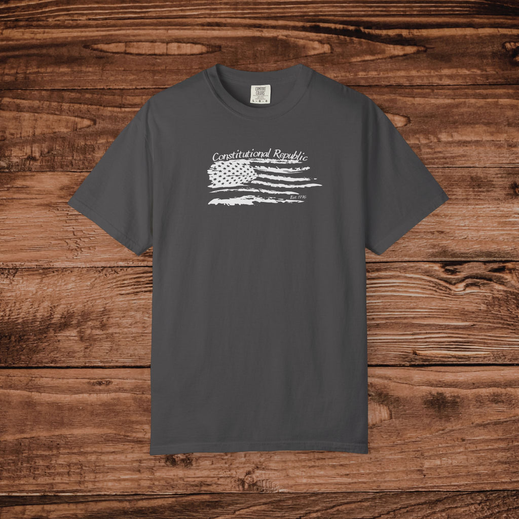 Constitutional Republic T-shirt, America 1776 Tshirt, Distressed Flag Aesthetic Tee, Patriotic Graphic Tee, Conservative Gift, USA Heritage