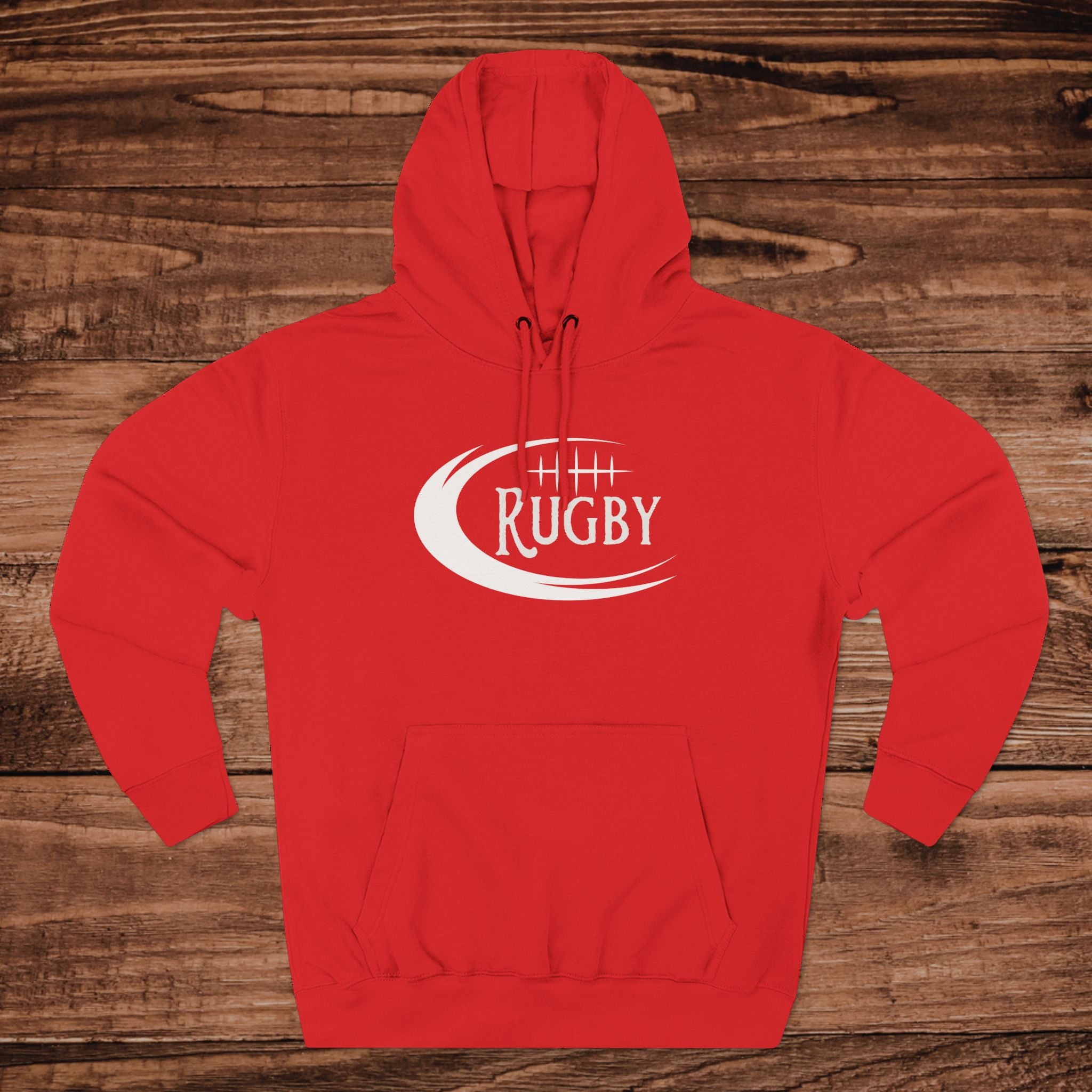 Rugby Graphic Hoodie, Vintage Style Rugby Pullover, Retro Rugby Sweatshirt, Minimalist Rugby Fan Hoodie, Rugger Gift