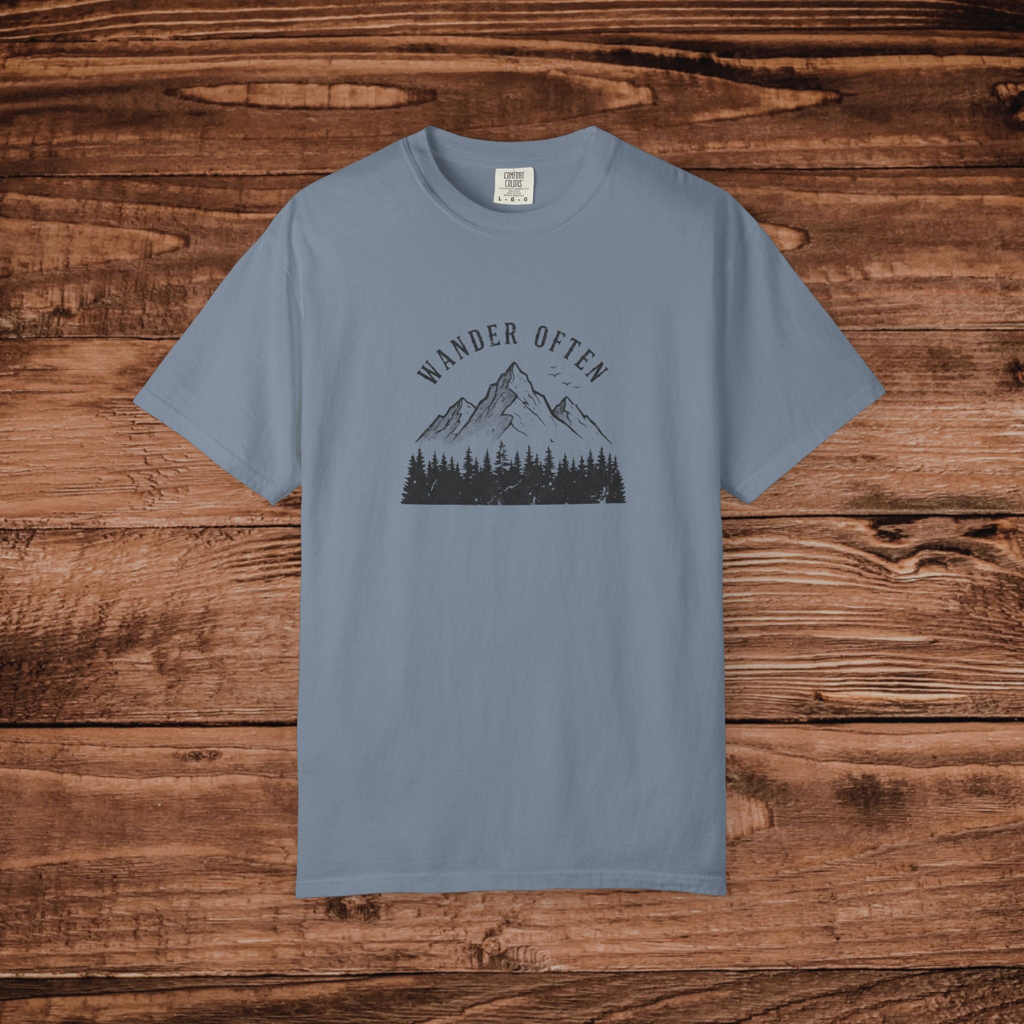 Wander Often Mountain Forest T-shirt | Adventure Nature Tee