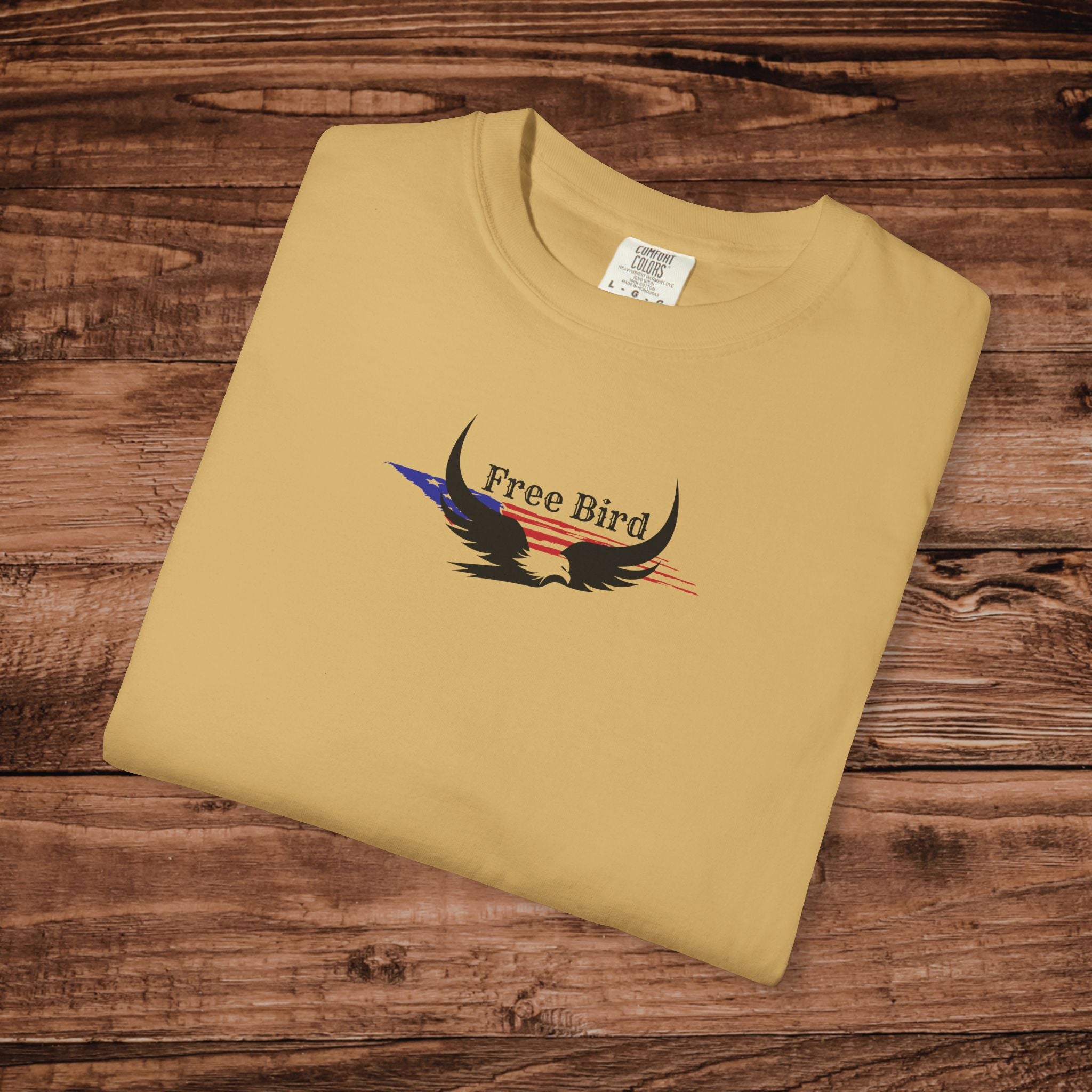 Free Bird T-Shirt, Vintage american flag Eagle Graphic Tee Boho Eagle Top