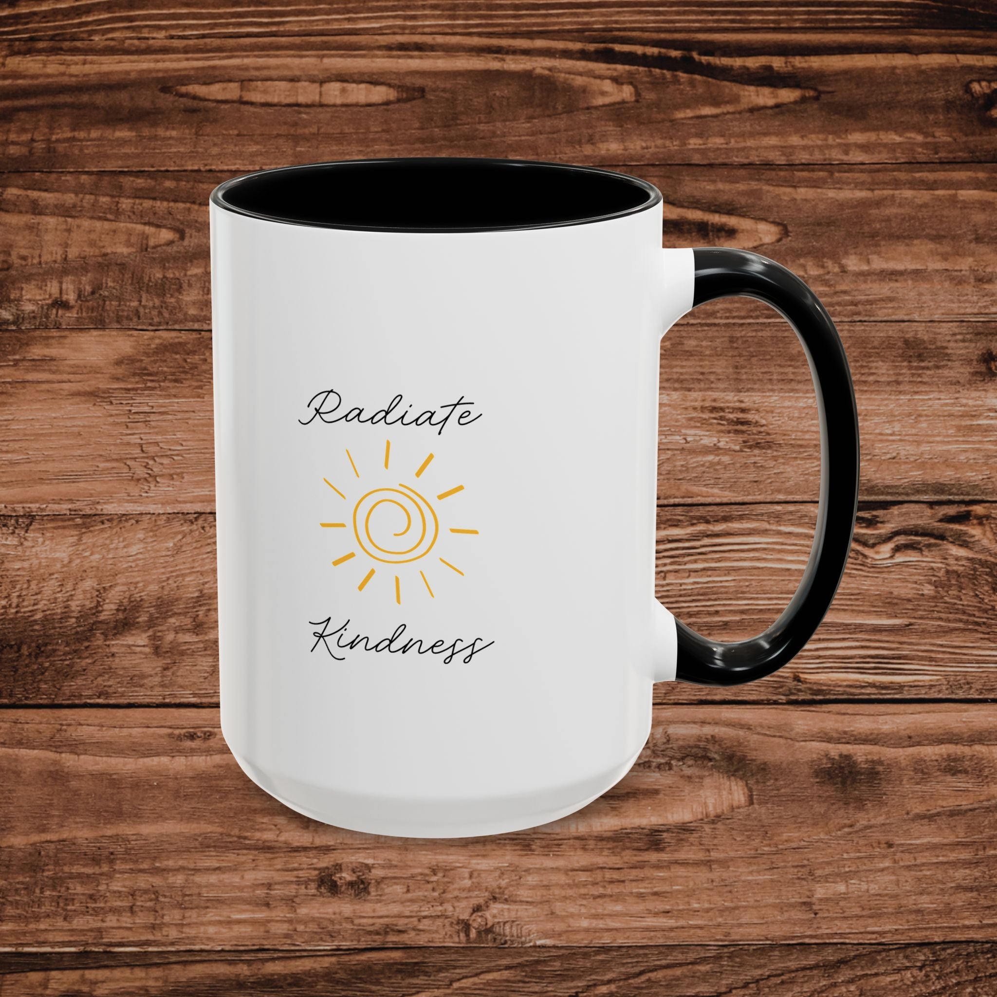 Radiate Happiness Sun Accent Coffee Mug