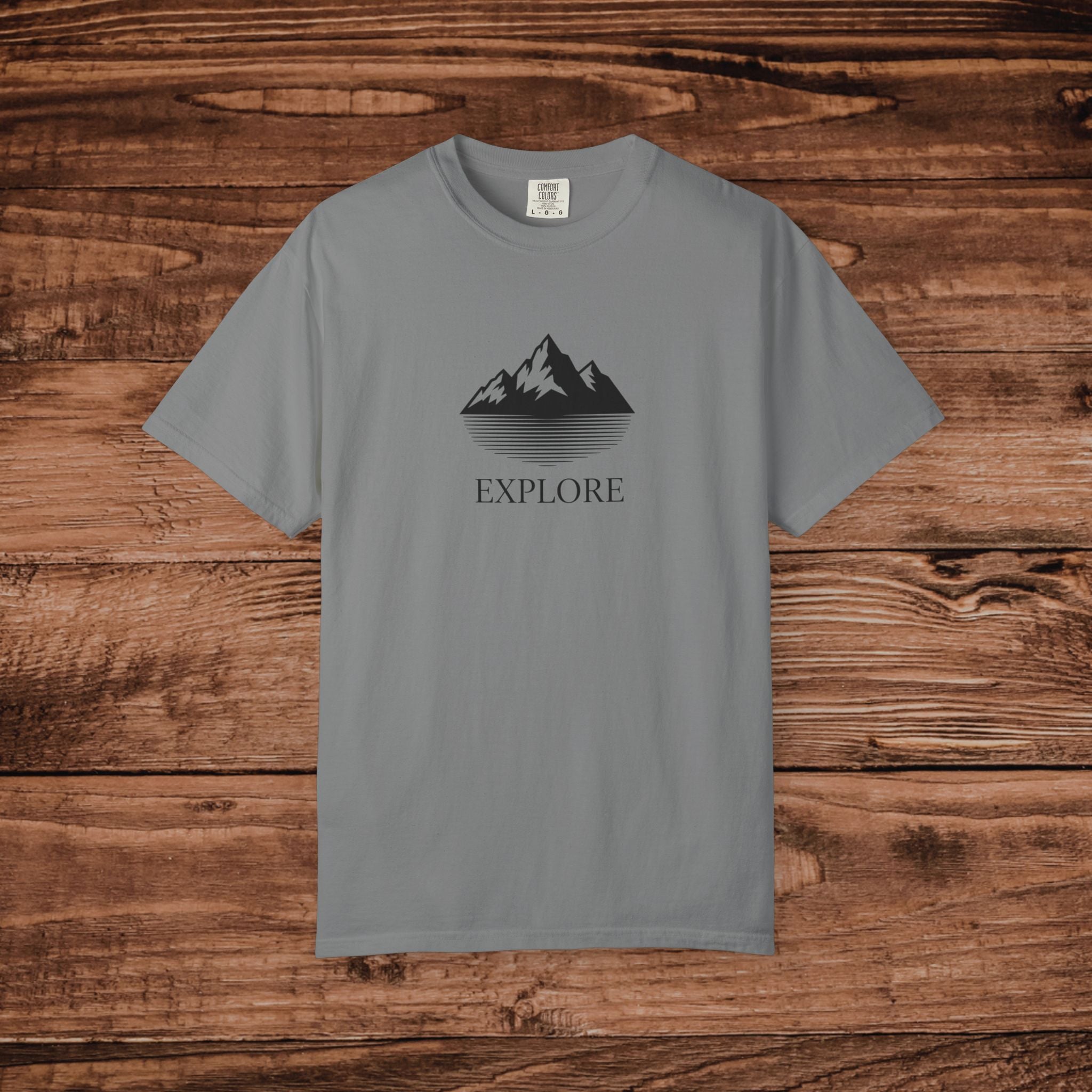 Explore T-shirt | Minimal Mountain Graphic Tee