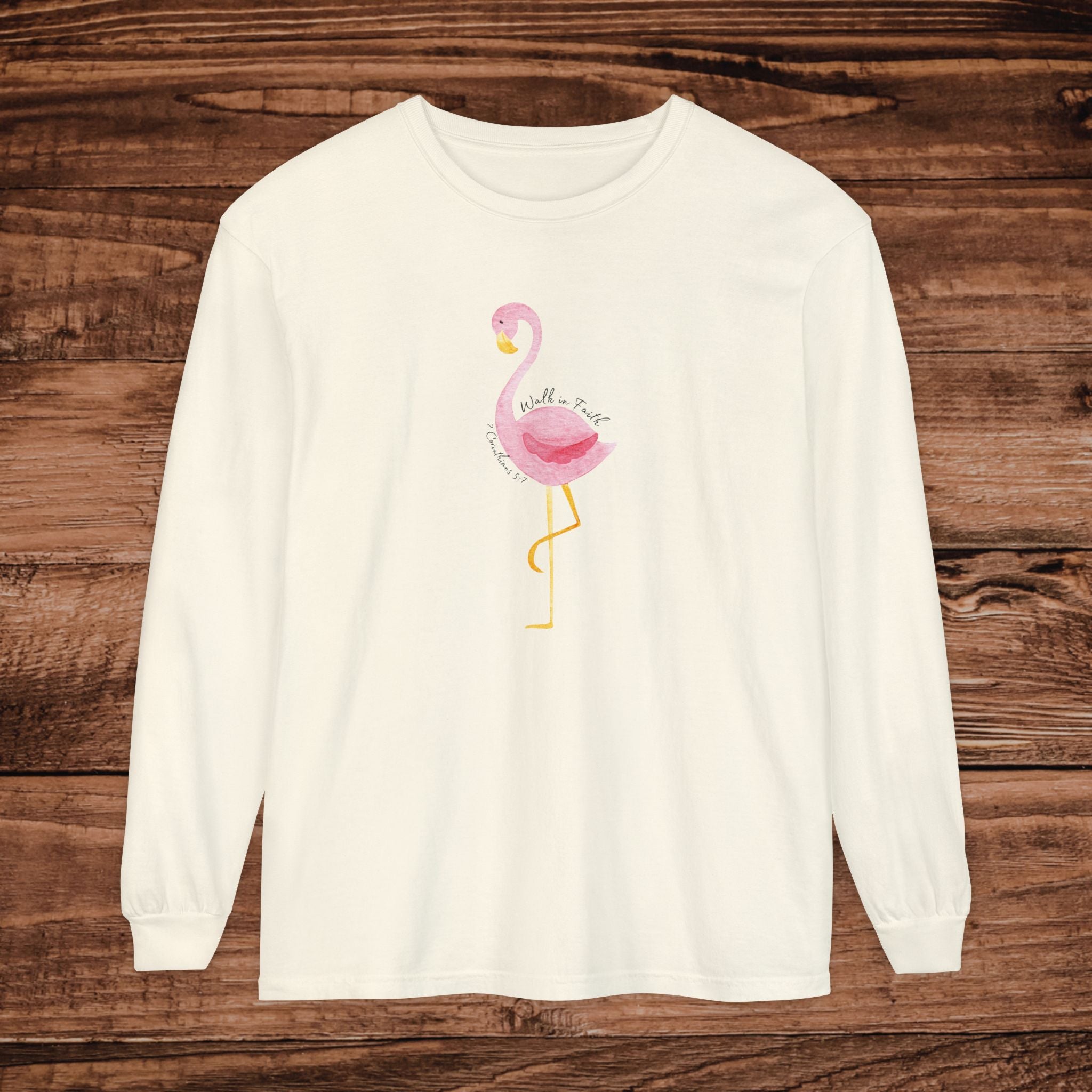 Flamingo Summer Nights Long Sleeve T-Shirt | Tropical Beach Vibe