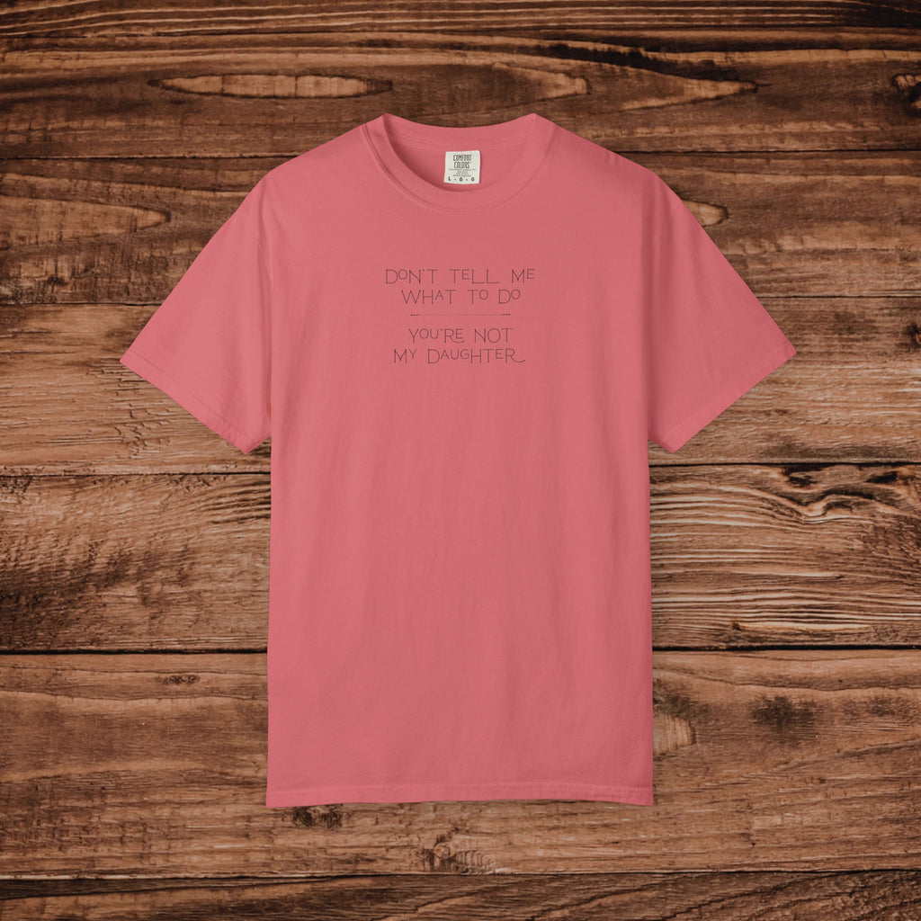 Don't Tell Me What To Do Shirt, Sarcastic Graphic Tee, Funny Introvert T-Shirt, Retro Aesthetic Sassy Top, Comfort Colors 1717 Vintage Tee