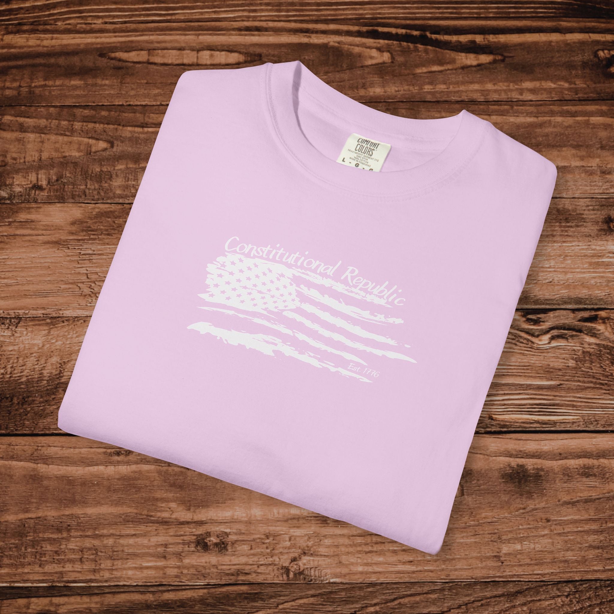 Constitutional Republic T-shirt, America 1776 Tshirt, Distressed Flag Aesthetic Tee, Patriotic Graphic Tee, Conservative Gift, USA Heritage