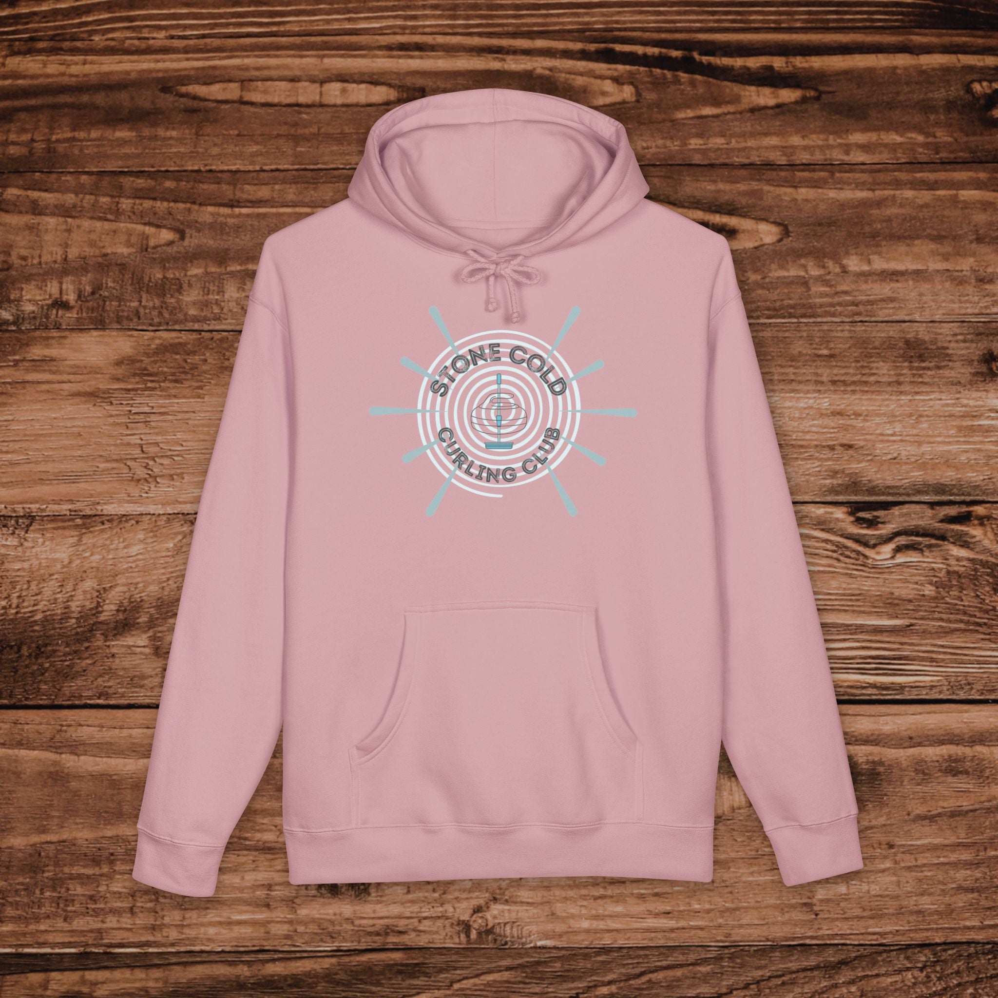 Stone Cold Curling Club Hoodie, Curling Stone Sweatshirt, Minimalist Curling Sweatshirt, Curler Hoodie, Aesthetic Curling Pullover