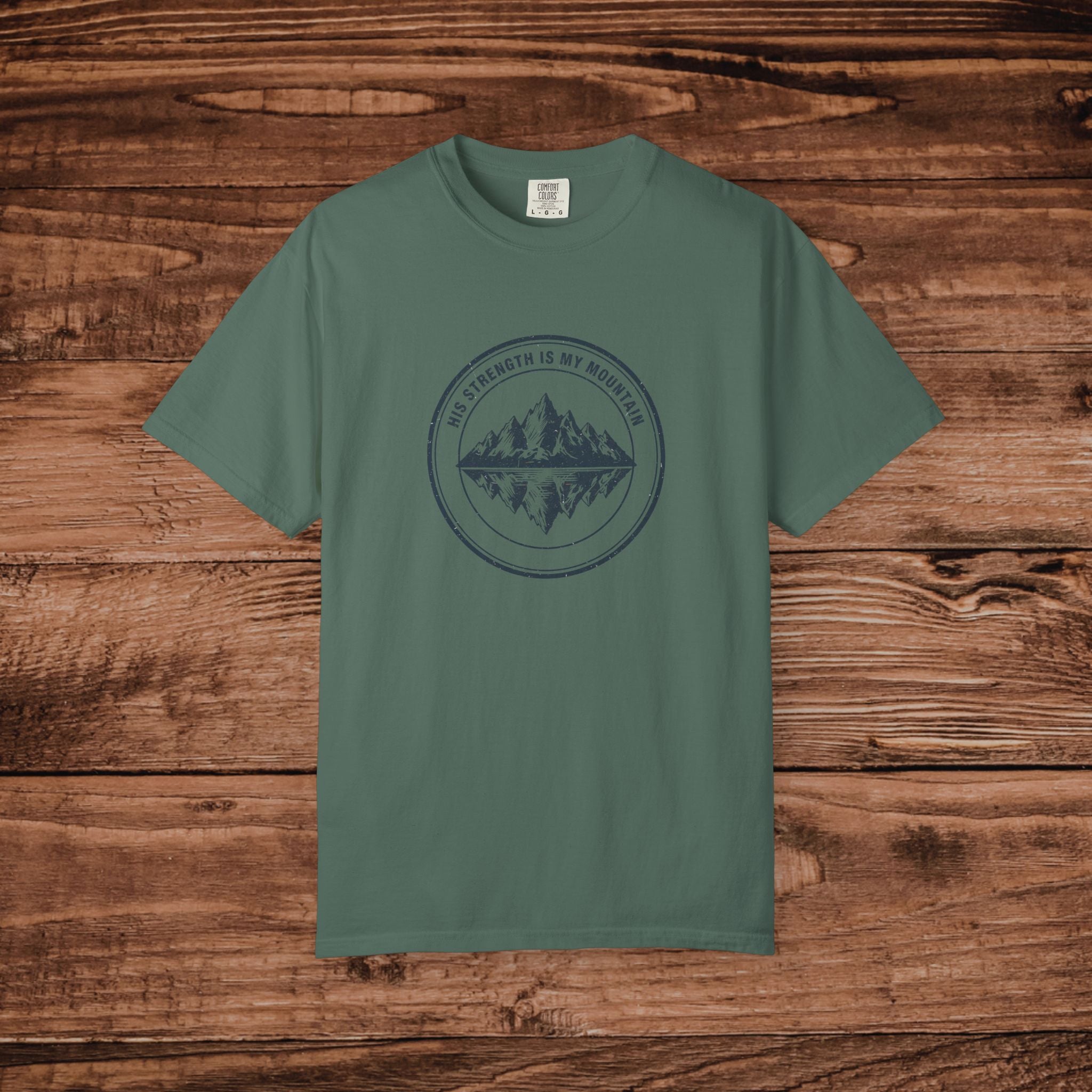 Mountain Reflection emblem T-Shirt Wilderness outdoor nature tee