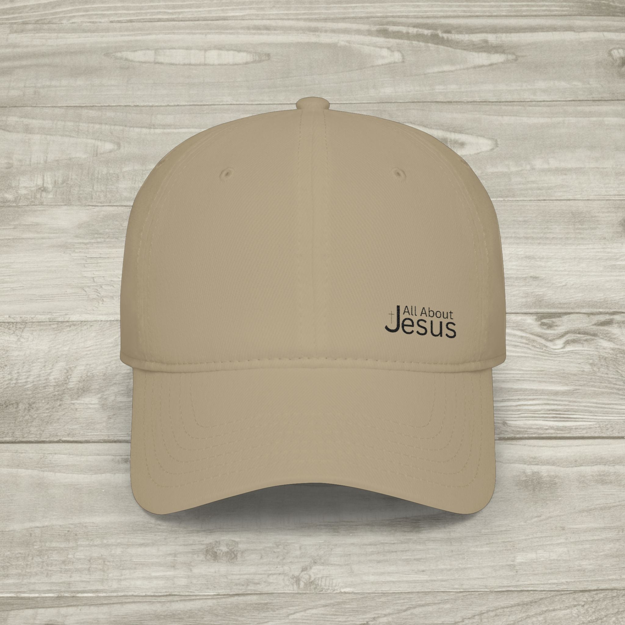 Embroidered All About Jesus Hat, Christian Aesthetic Hat, Minimalist Baseball Cap, Religious Streetwear Headwear, Low Profile Cross Cap