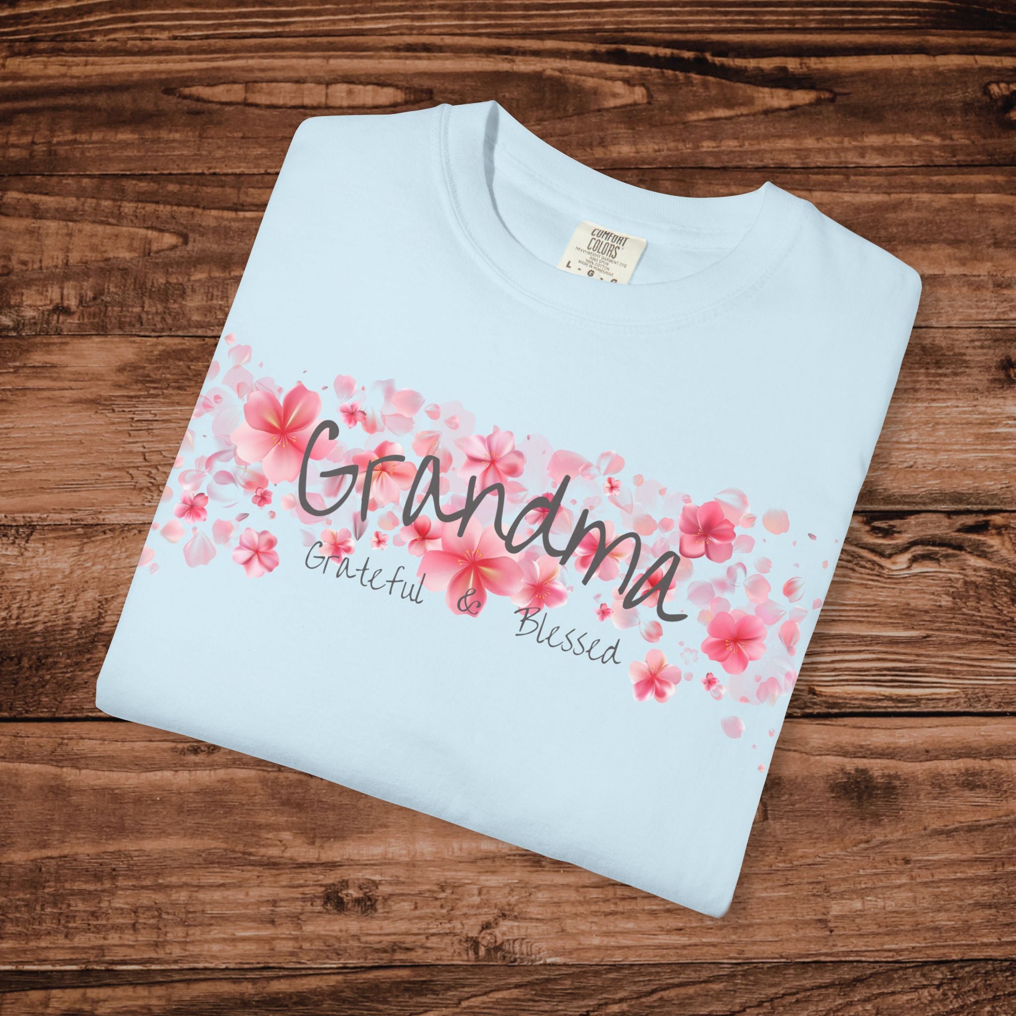 Grandma floral T-Shirt | pink cherry blossom