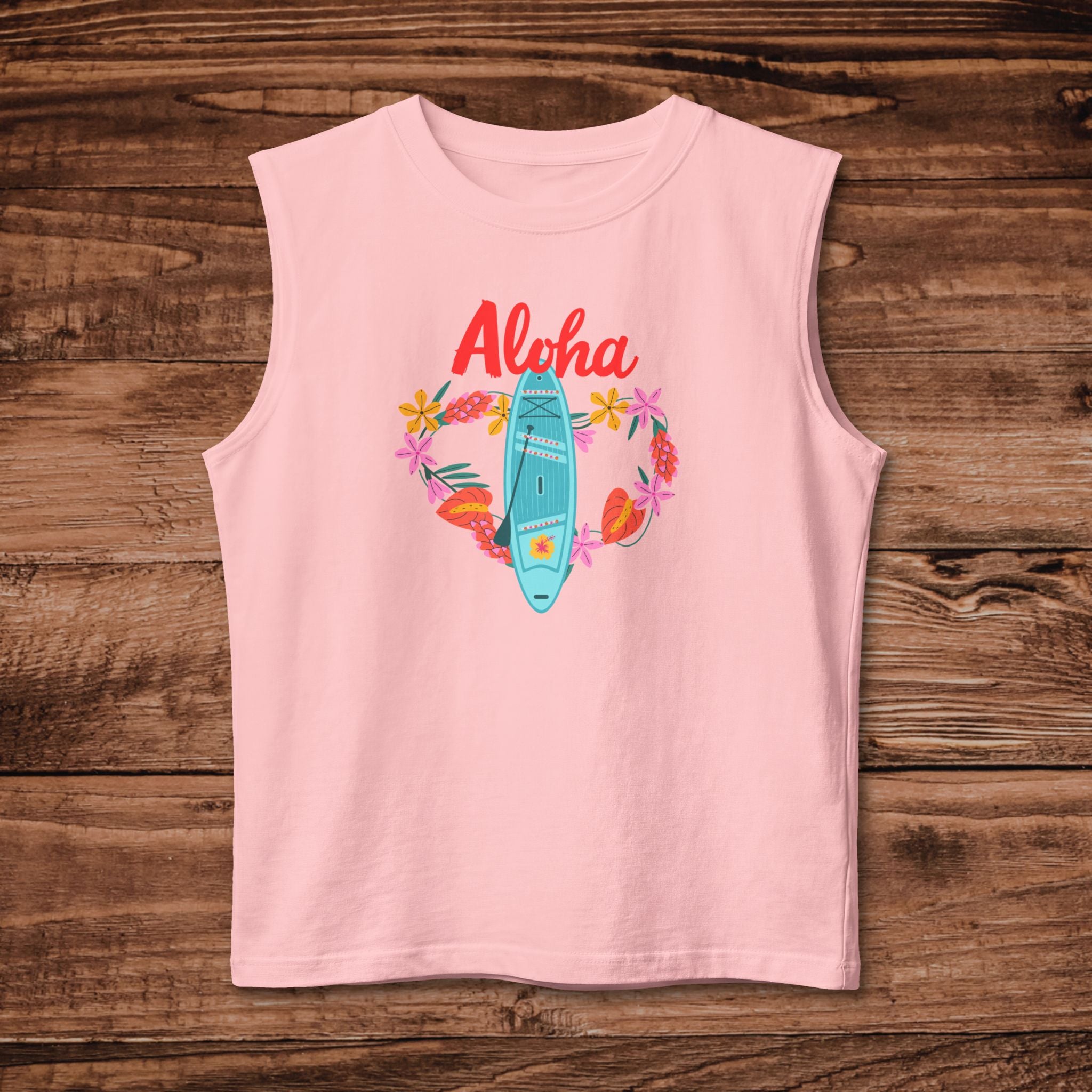 Aloha Surfboard tank top | Beach Hawaiian tee