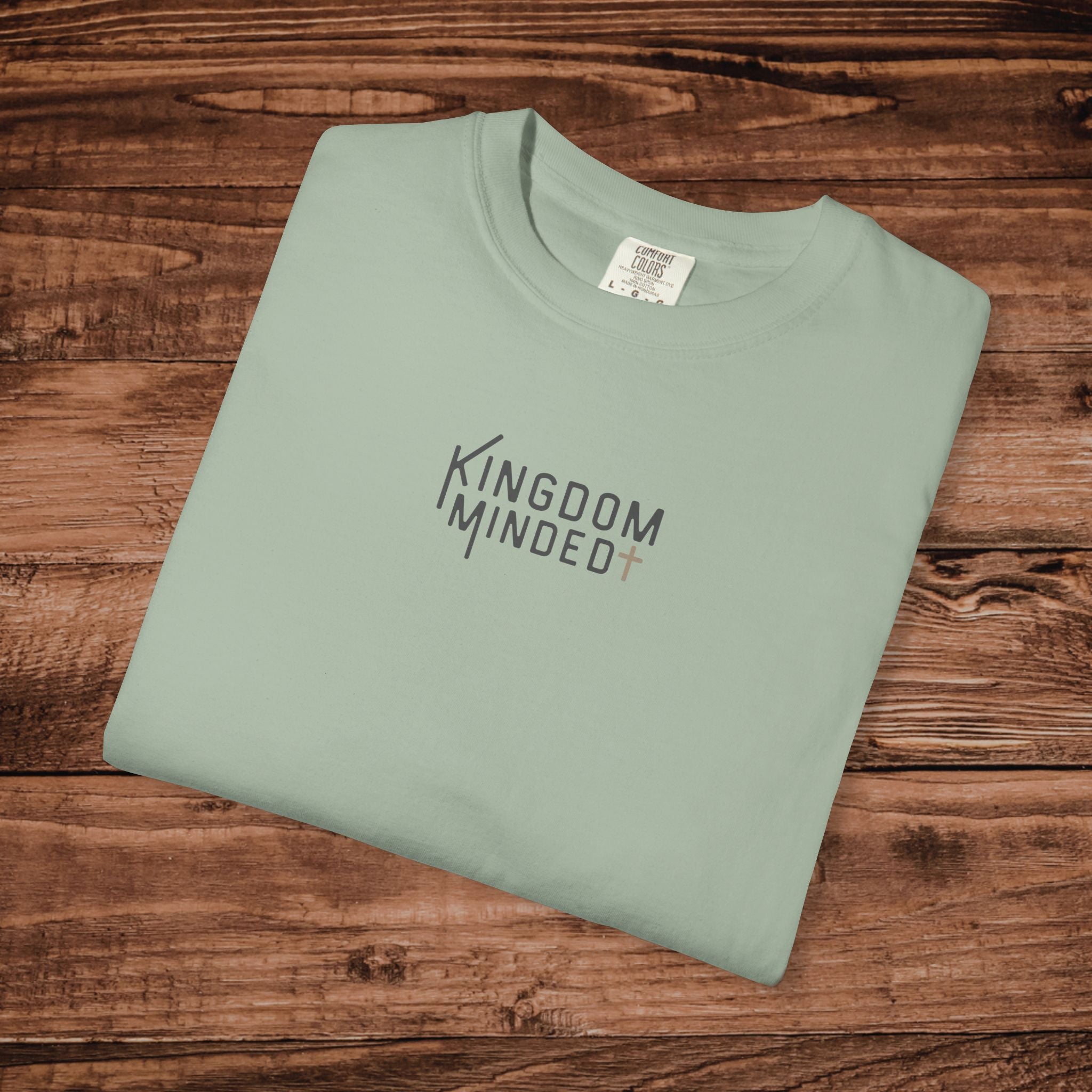 Kingdom Minded Shirt | Christian Minimalist Tee | Faith Based Clothing for Men and Women | Comfort Colors 1717