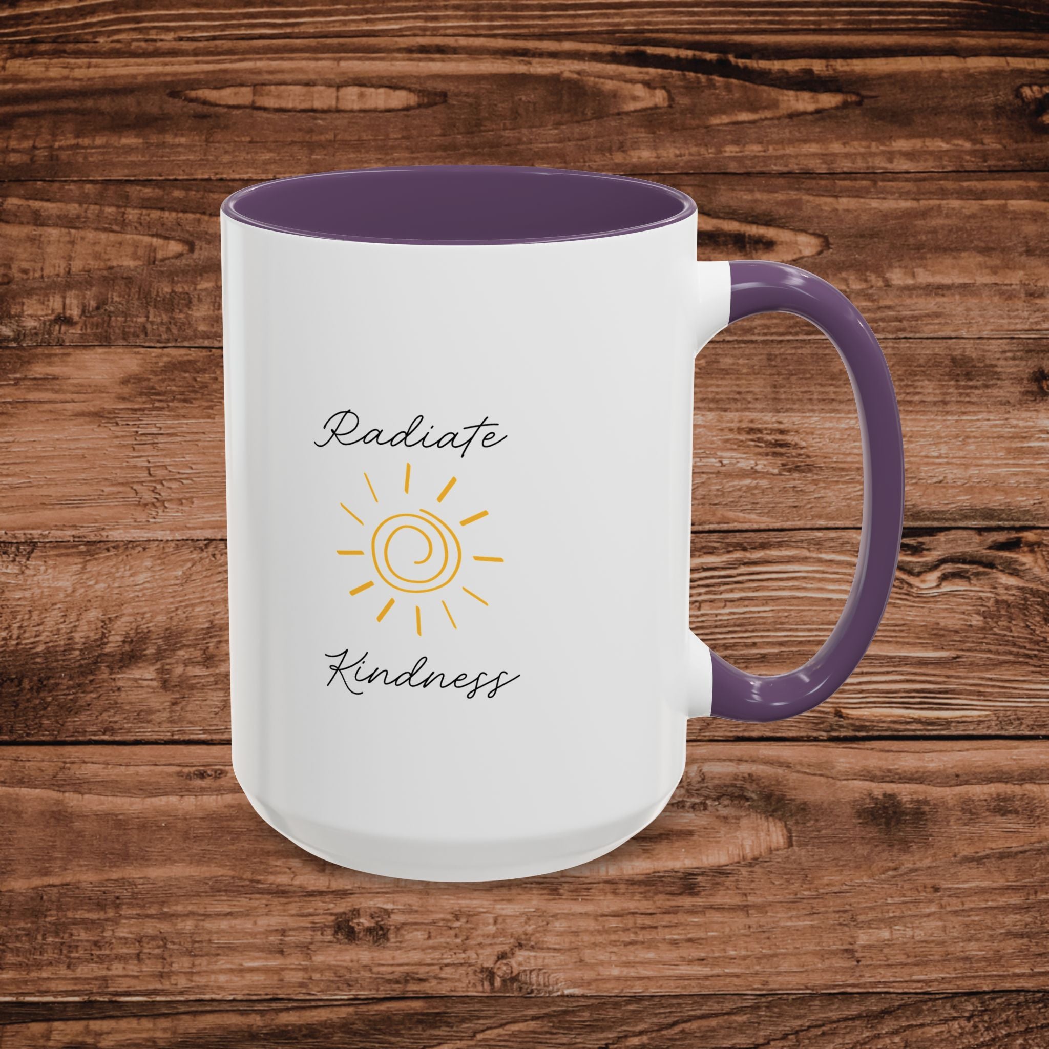 Radiate Happiness Sun Accent Coffee Mug