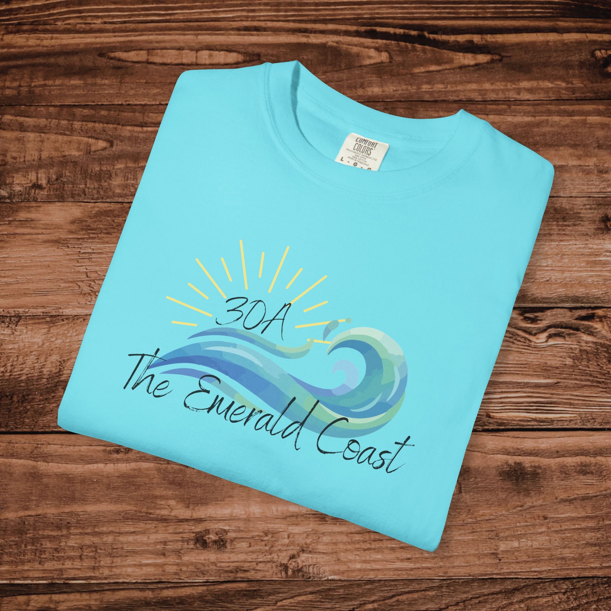 30A Emerald Coast T-shirt, Florida Beach Graphic Tee, Coastal Aesthetic Shirt, Seaside Florida Souvenir, Comfort Colors Summer Vacation Top