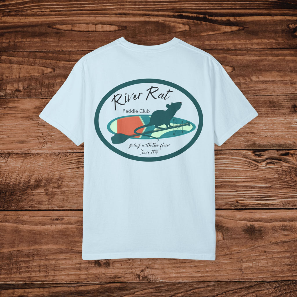 River Rat Paddle Club T-Shirt | Dual Graphics, Outdoor Kayak Paddle Board Apparel