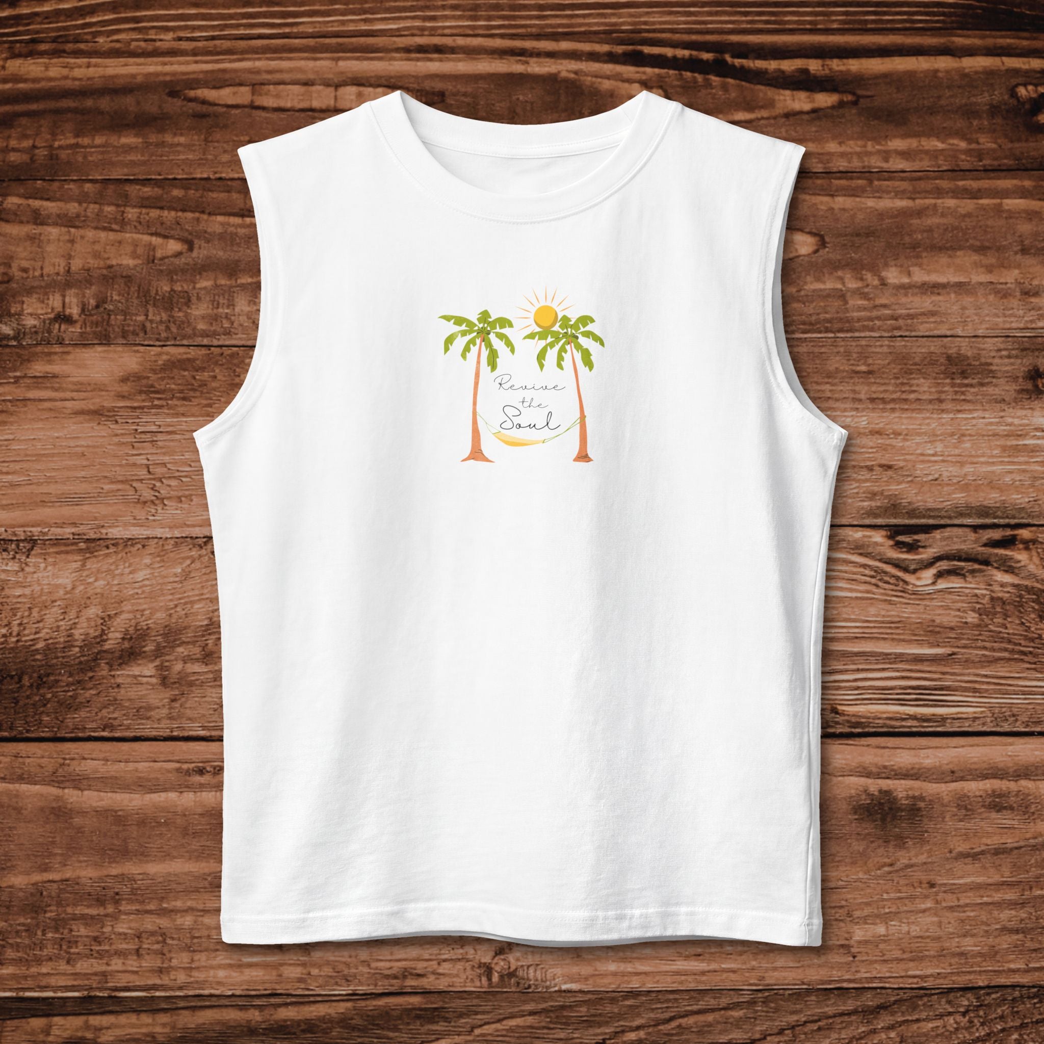 Relax your Soul Tank Top | Beach Graphic Muscle Tank