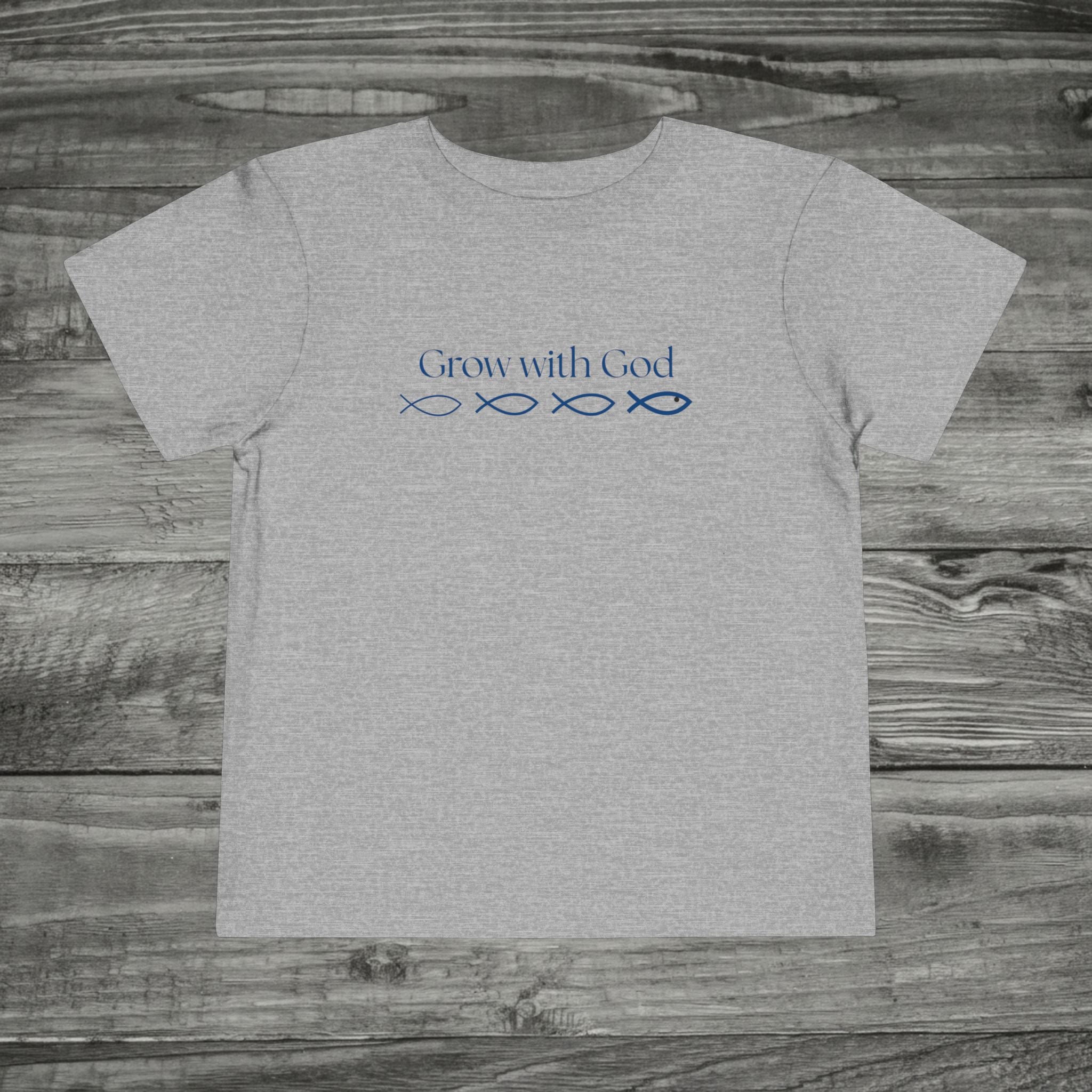 Toddler Grow with God Tee, Toddler Christian Tshirt, Sunday School Outfit, Cute Jesus tshirt for Boys and Girls