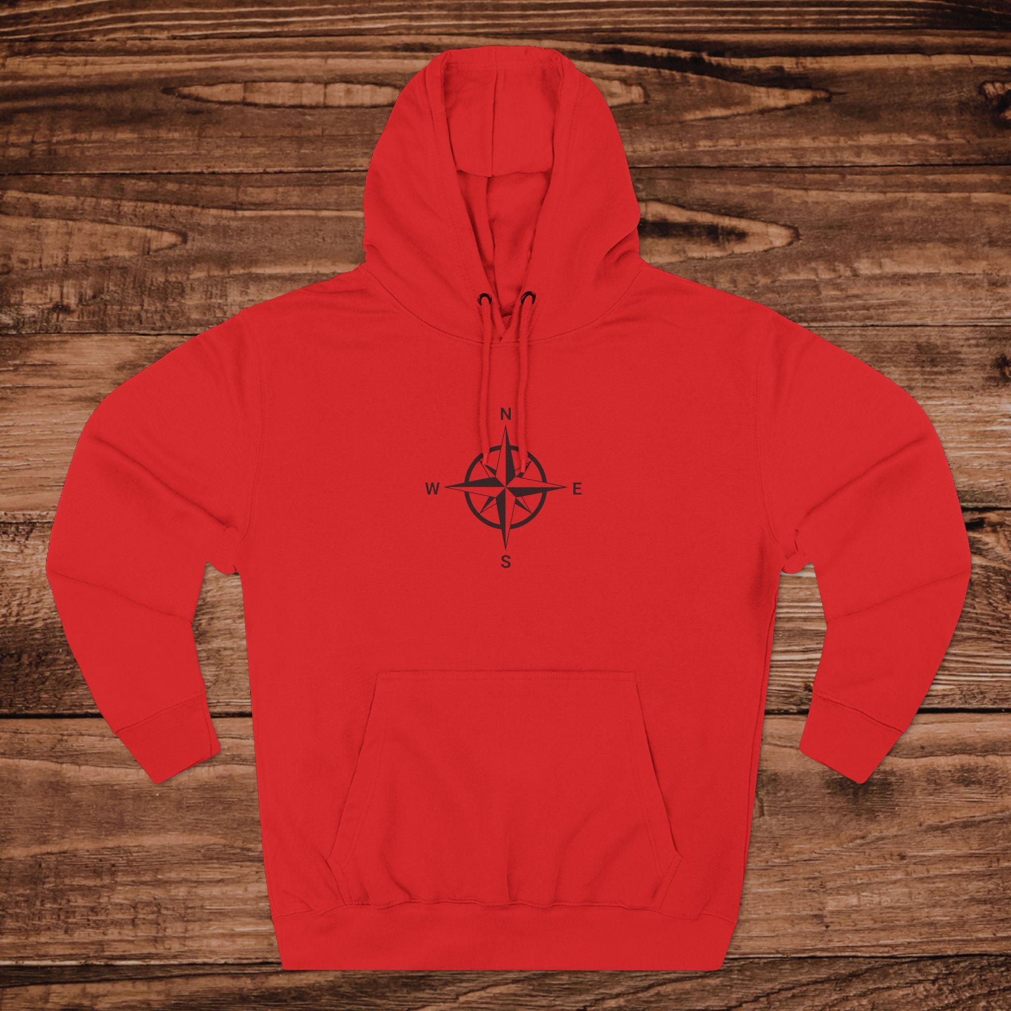 Minimal Compass Graphic Hoodie | Nautical North South East West