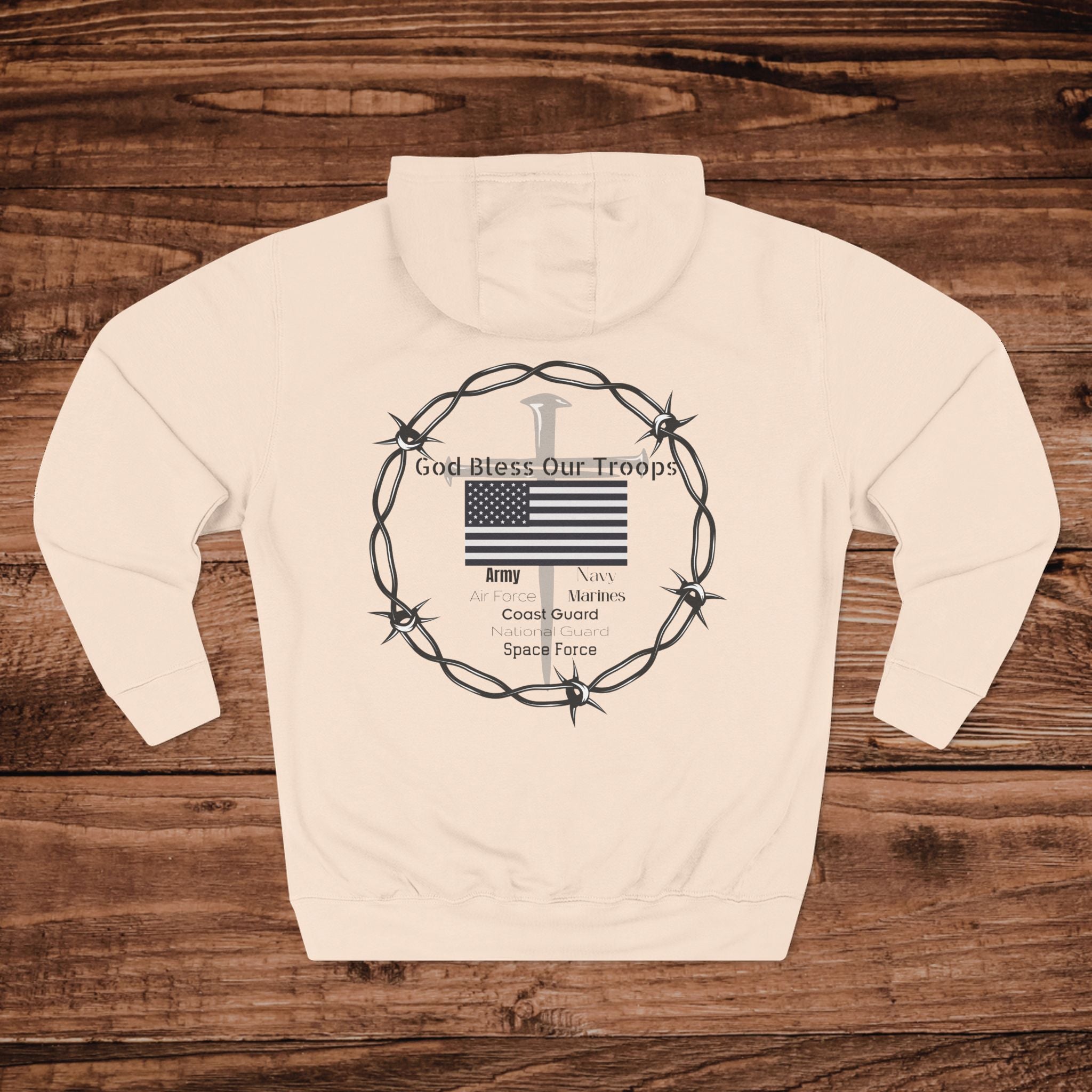 Military Support design Hoodie | Faith Based