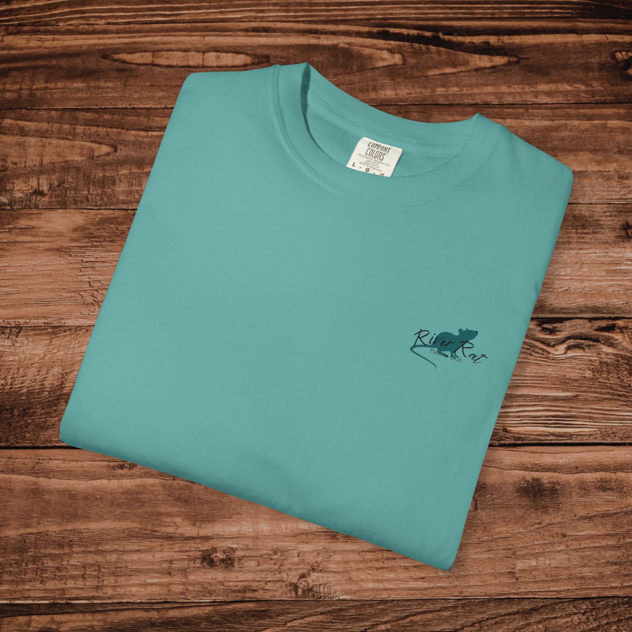 River Rat Paddle Club T-Shirt | Dual Graphics, Outdoor Kayak Paddle Board Apparel