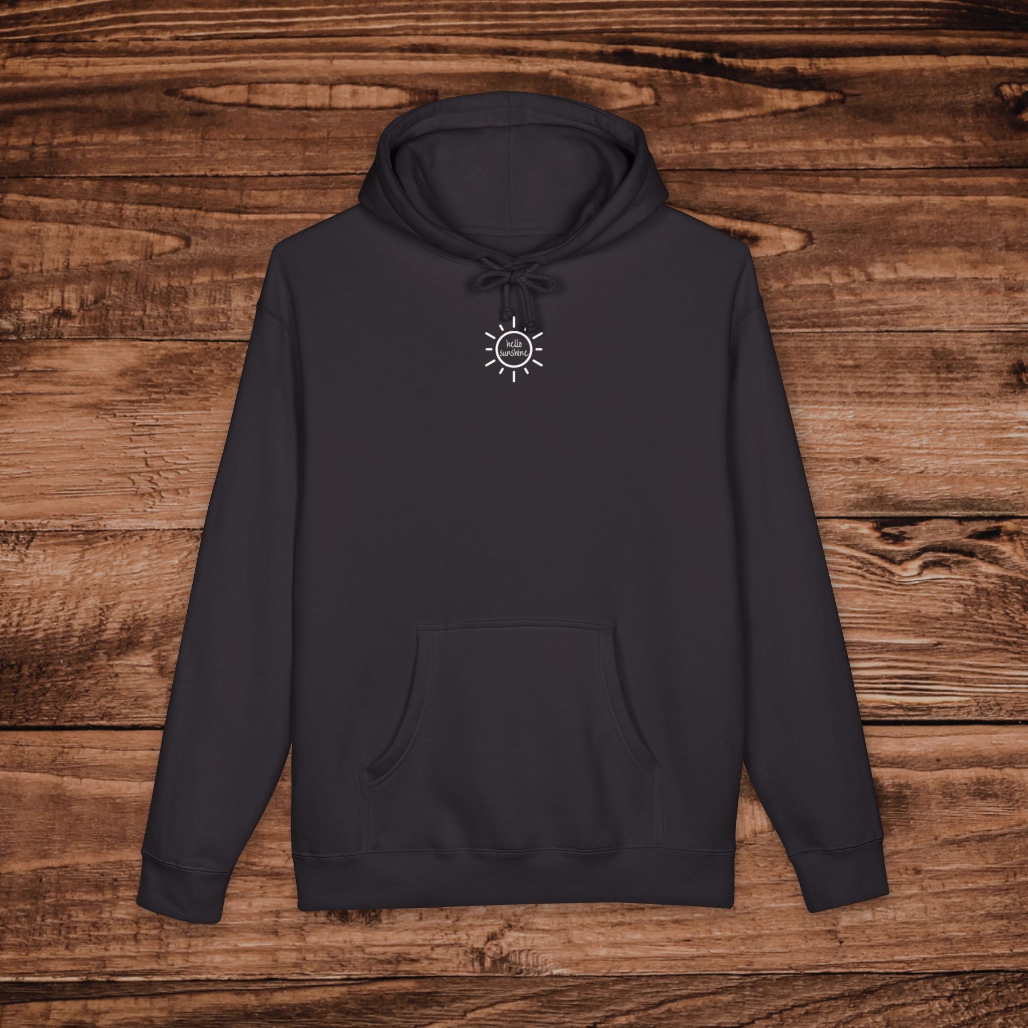 Embroidered Hello Sunshine Hoodie, Aesthetic Sun Sweatshirt, Premium Pullover, Minimalist Sunshine Gift, Oversized Unisex Hoodie