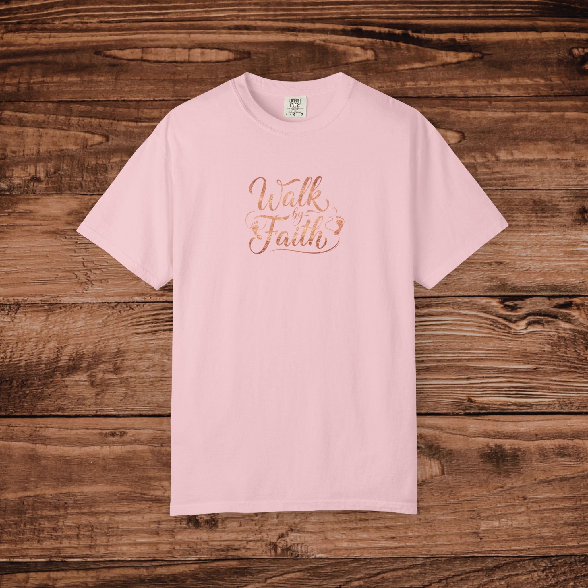 Walk by Faith T-shirt | Inspirational Christian Script Tee