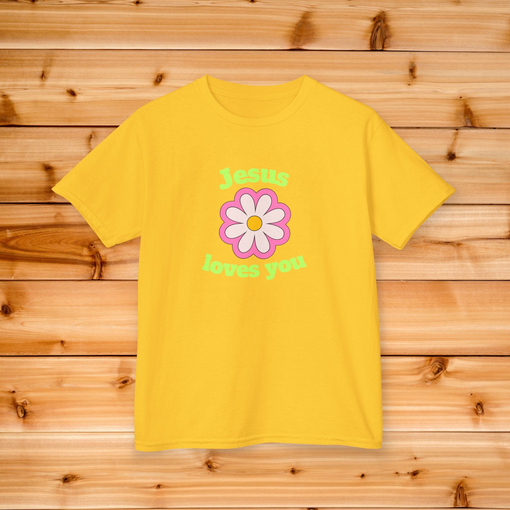 Jesus Loves You flower kids t-shirt | Christian children tee, pastel floral