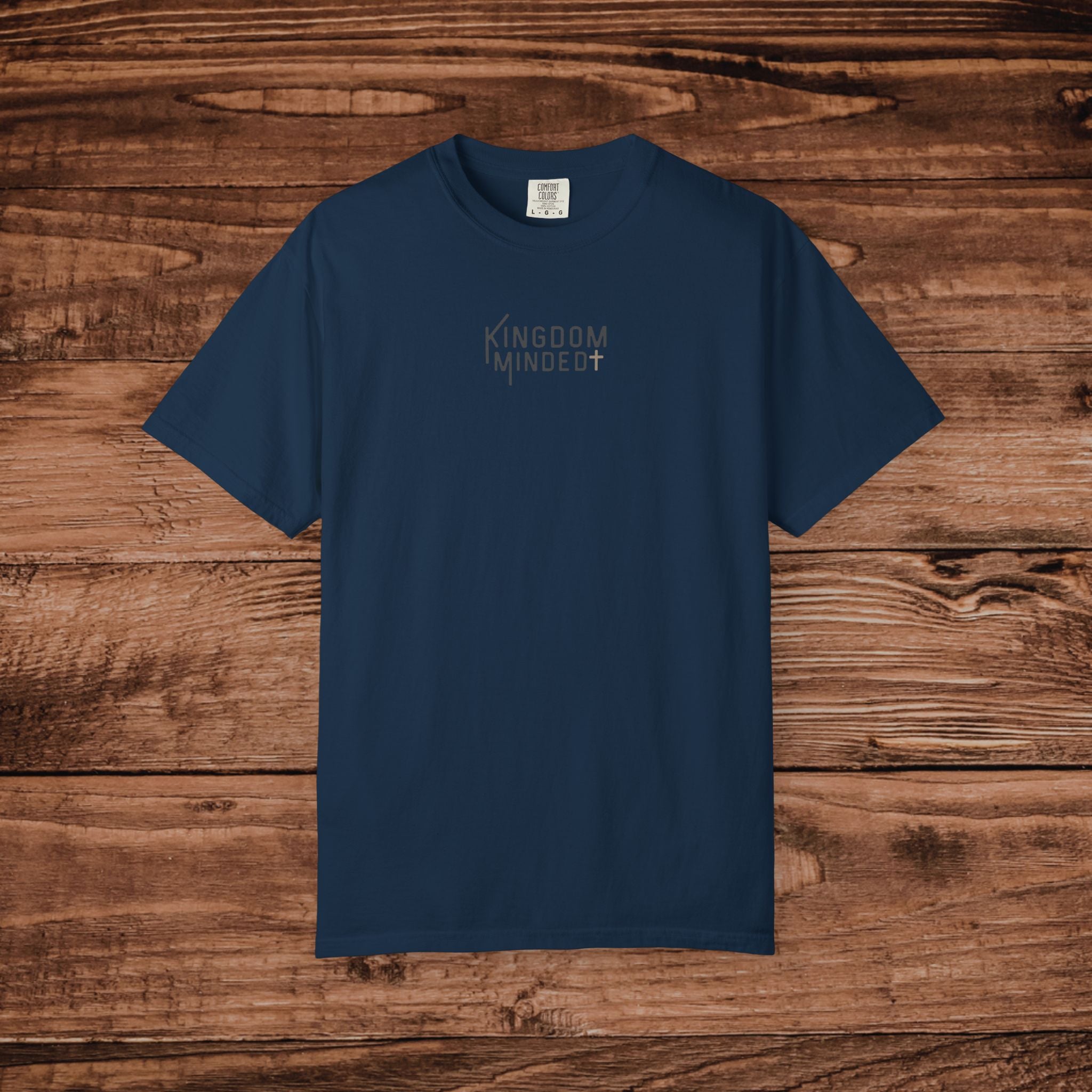 Kingdom Minded Shirt | Christian Minimalist Tee | Faith Based Clothing for Men and Women | Comfort Colors 1717