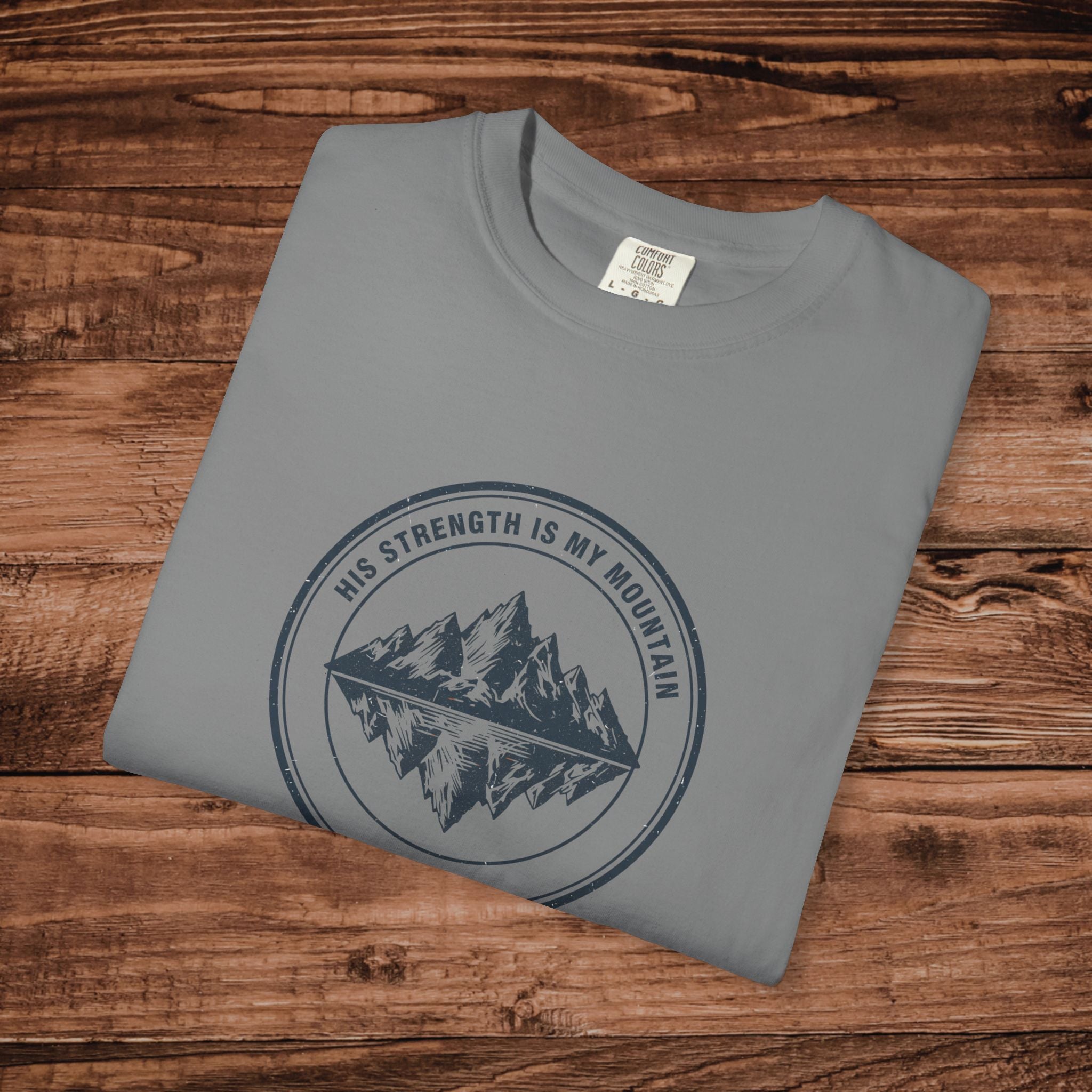 Mountain Reflection emblem T-Shirt Wilderness outdoor nature tee
