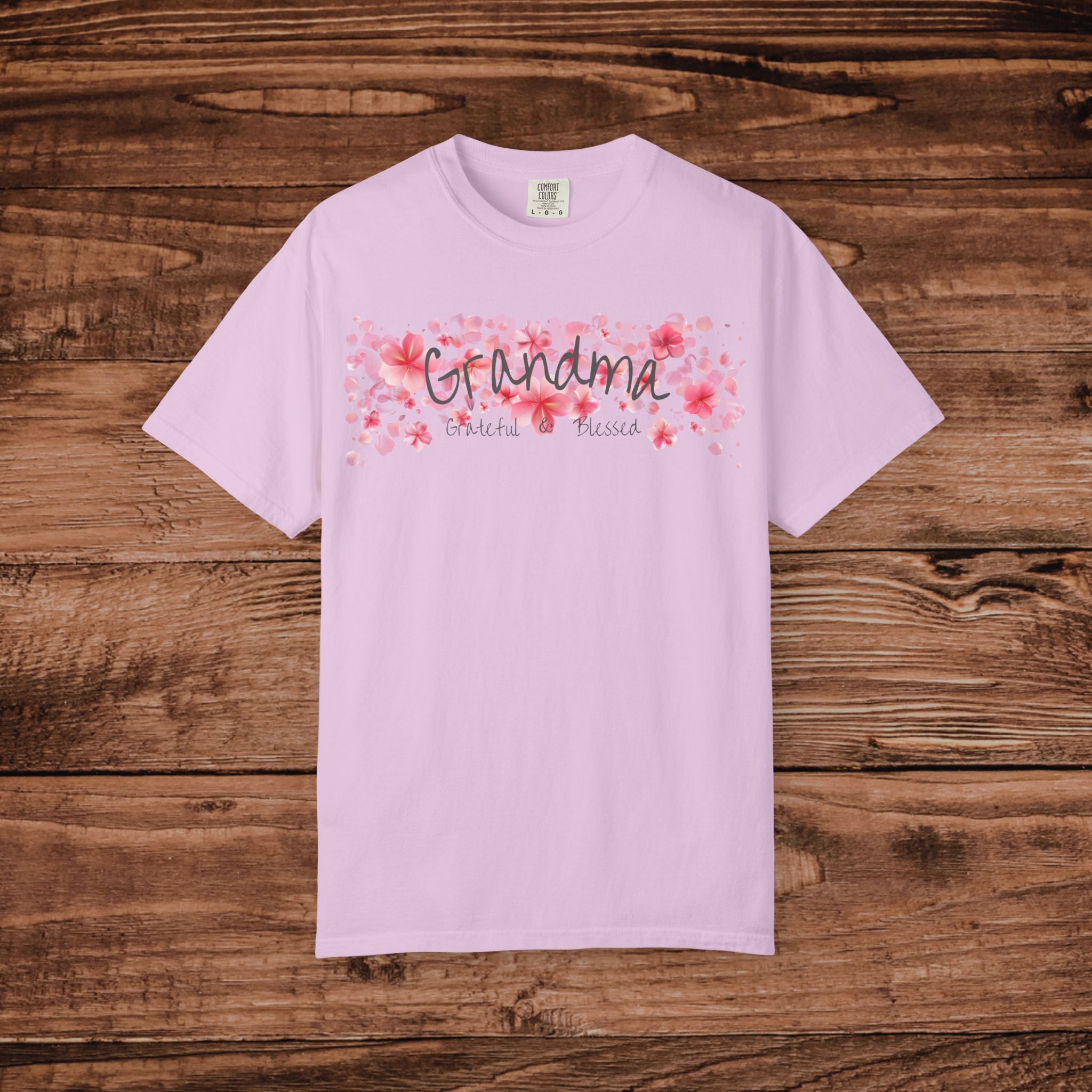Grandma floral T-Shirt | pink cherry blossom